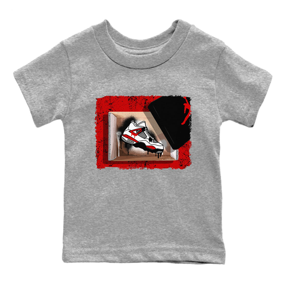 New Kicks snkmatch Tee Kids - Air Jordan 4 Red Cement