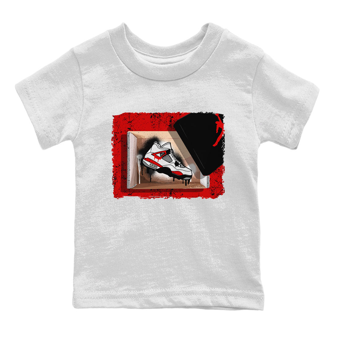 New Kicks snkmatch Tee Kids - Air Jordan 4 Red Cement