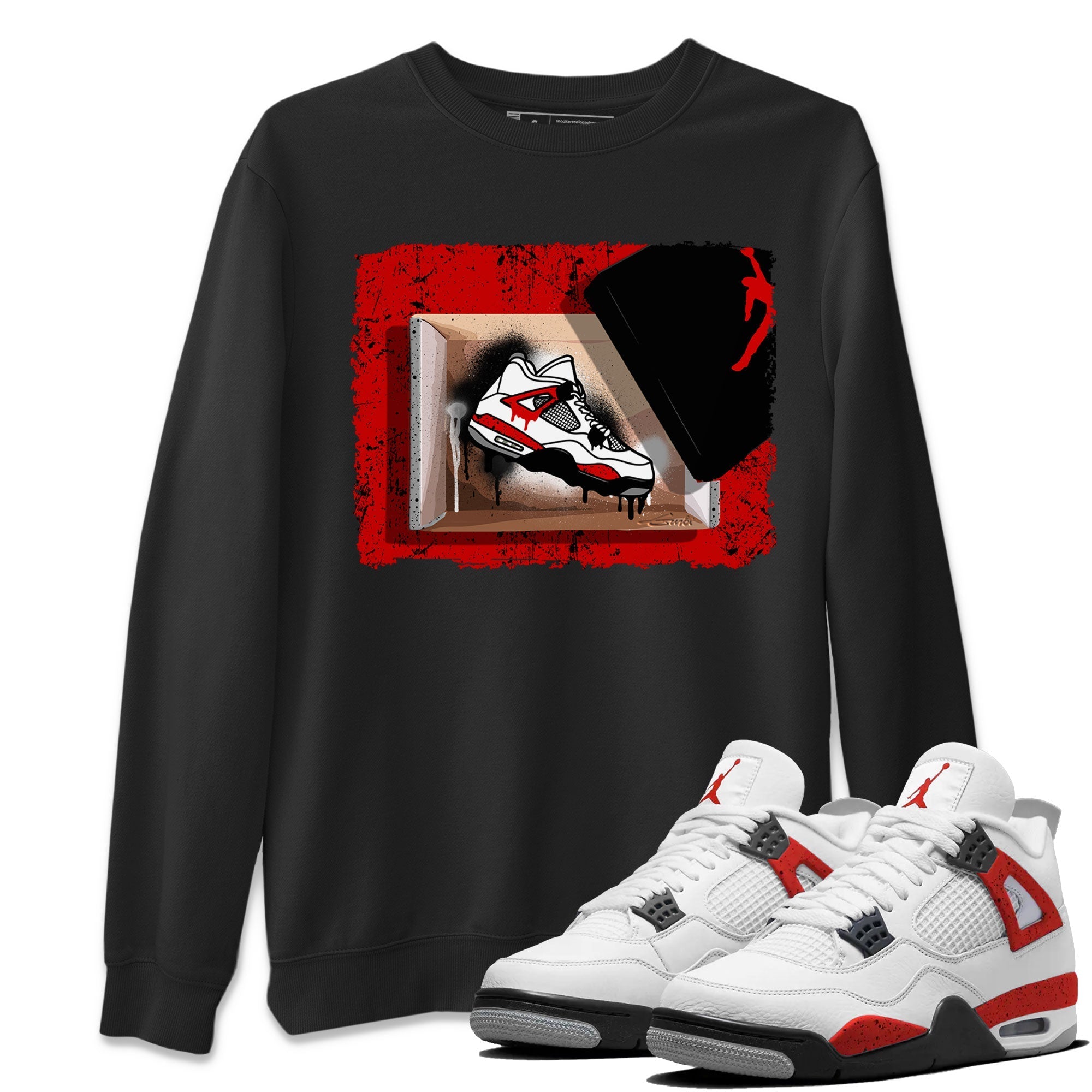 New Kicks snkmatch Tee - Air Jordan 4 Red Cement