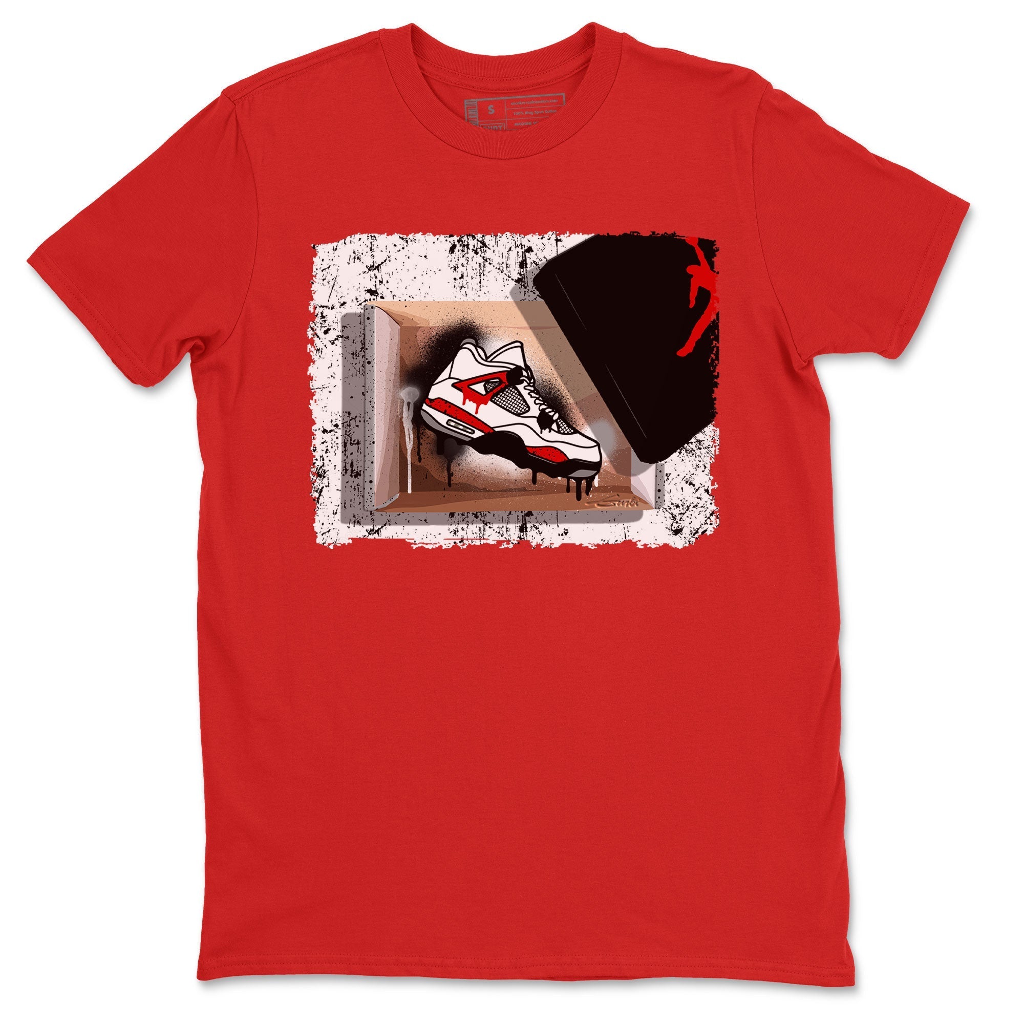 New Kicks snkmatch Tee - Air Jordan 4 Red Cement