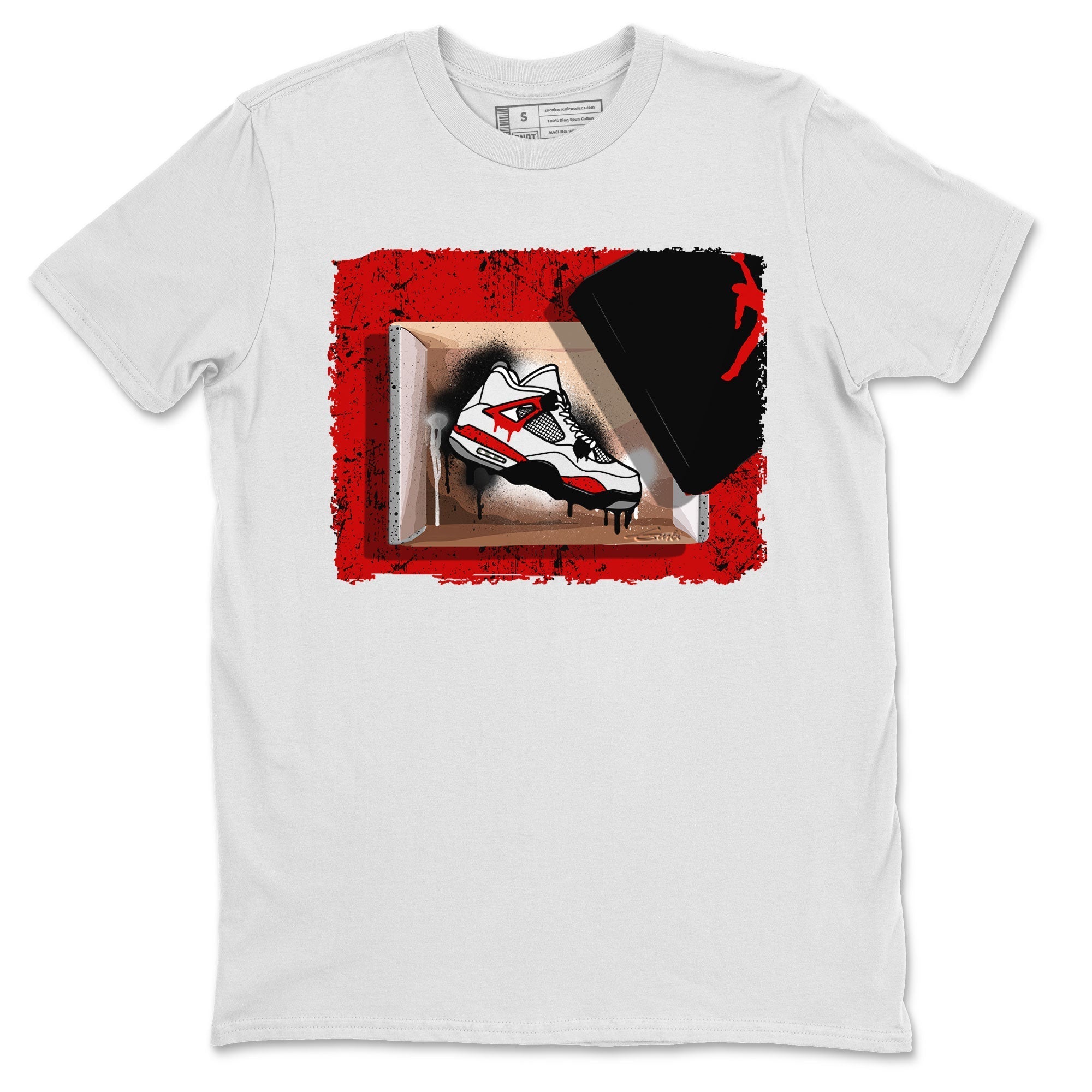 New Kicks snkmatch Tee - Air Jordan 4 Red Cement