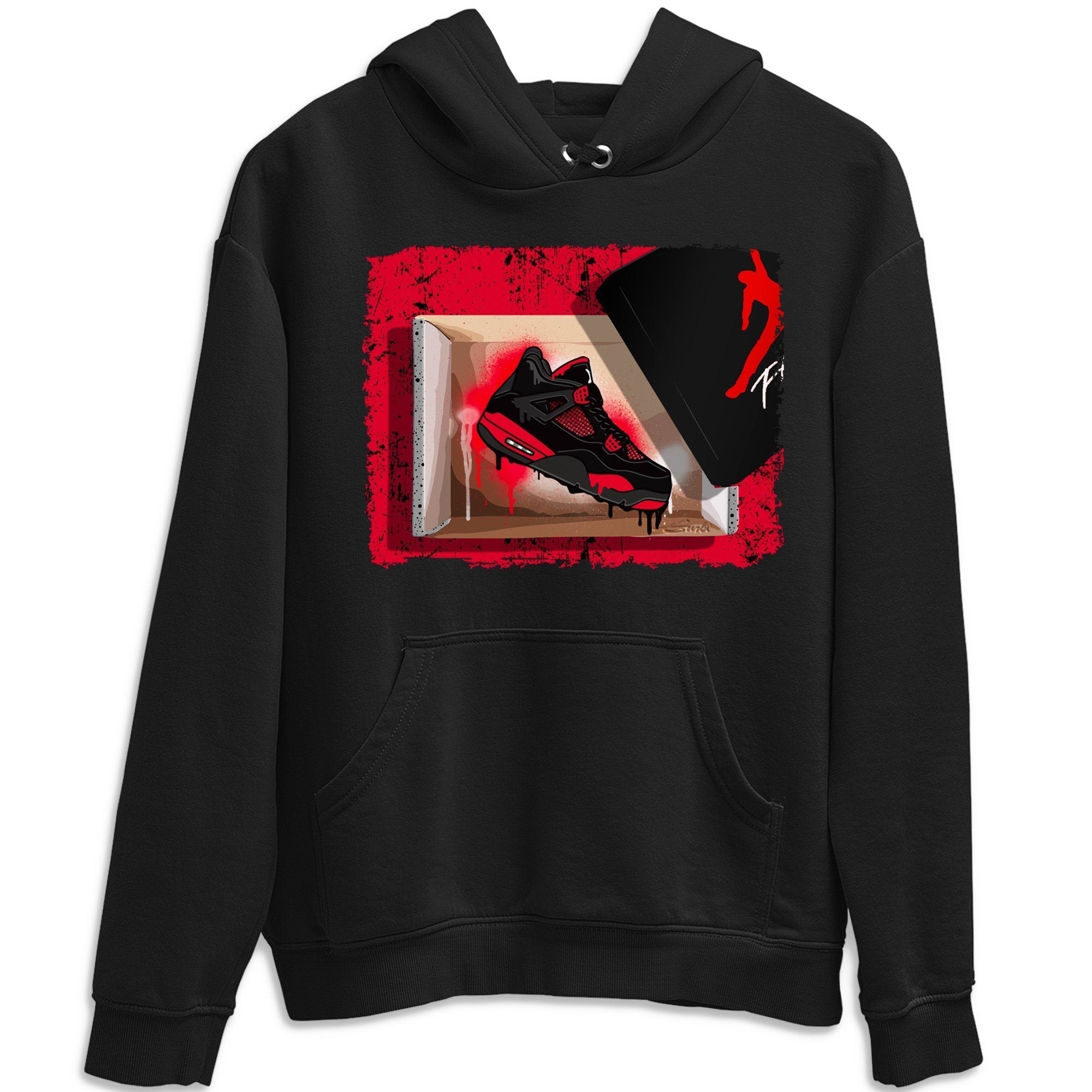 New Kicks Unisex Tops - Air Jordan 4 Red Thunder