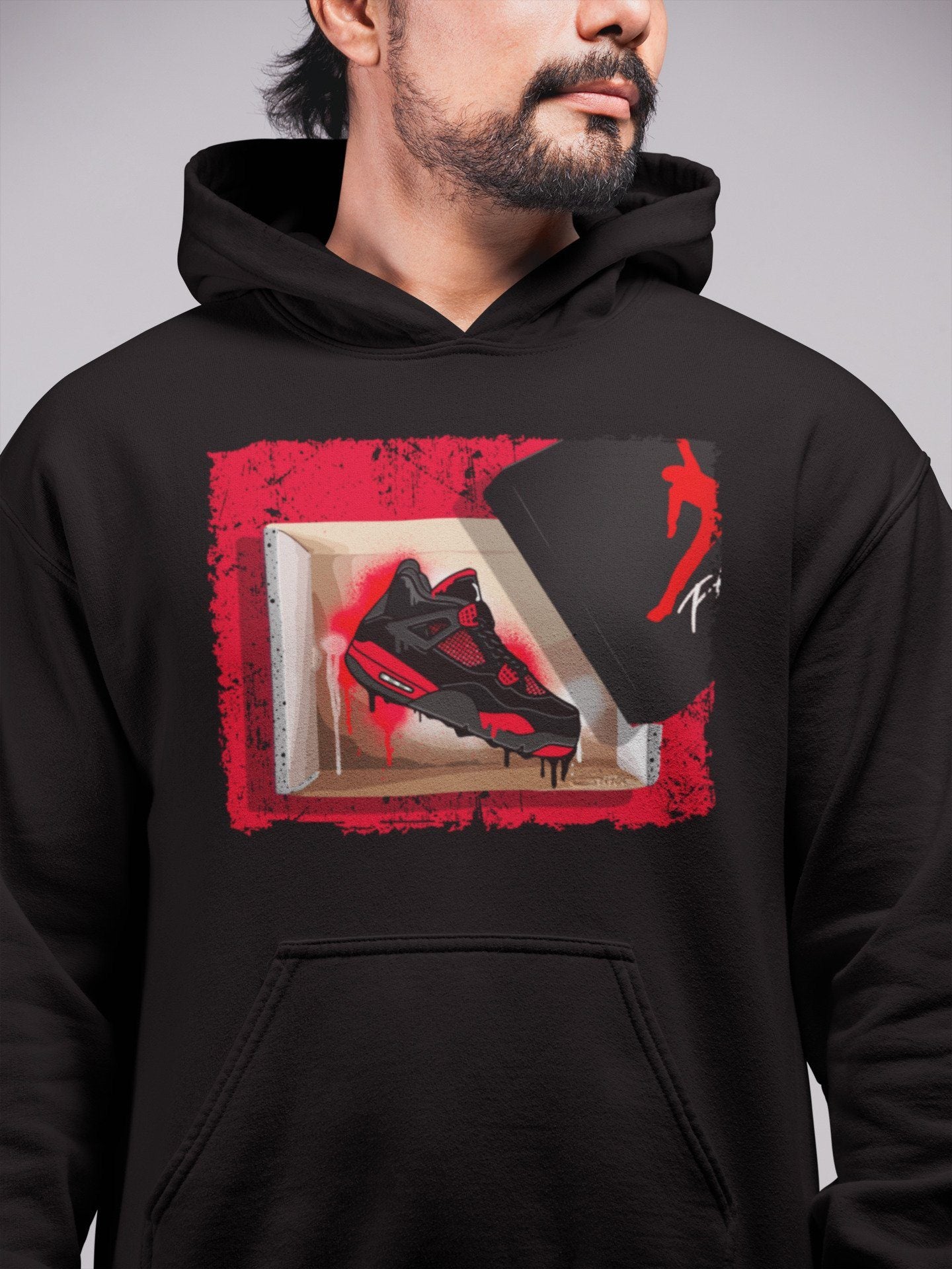 New Kicks Unisex Tops - Air Jordan 4 Red Thunder