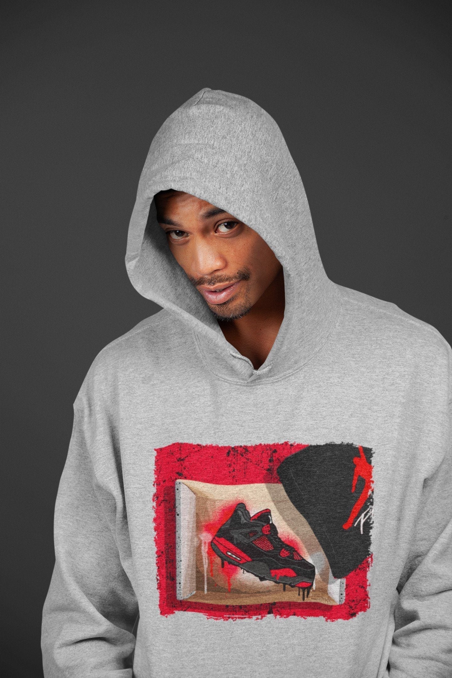 New Kicks Unisex Tops - Air Jordan 4 Red Thunder