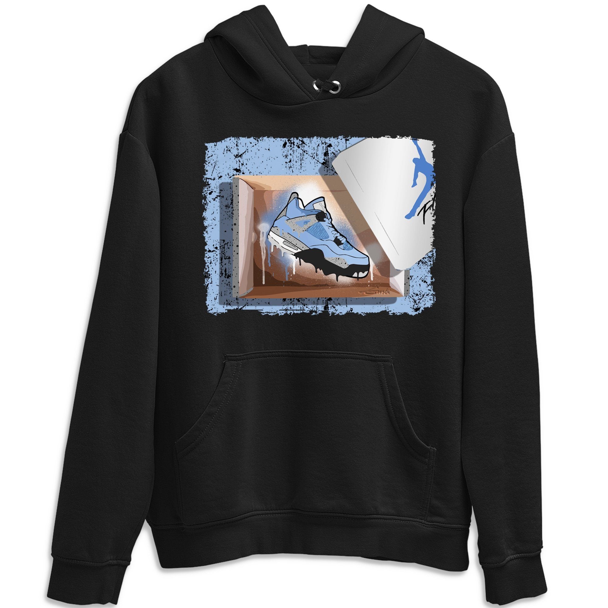 New Kicks Unisex Tops - Air Jordan 4 University Blue