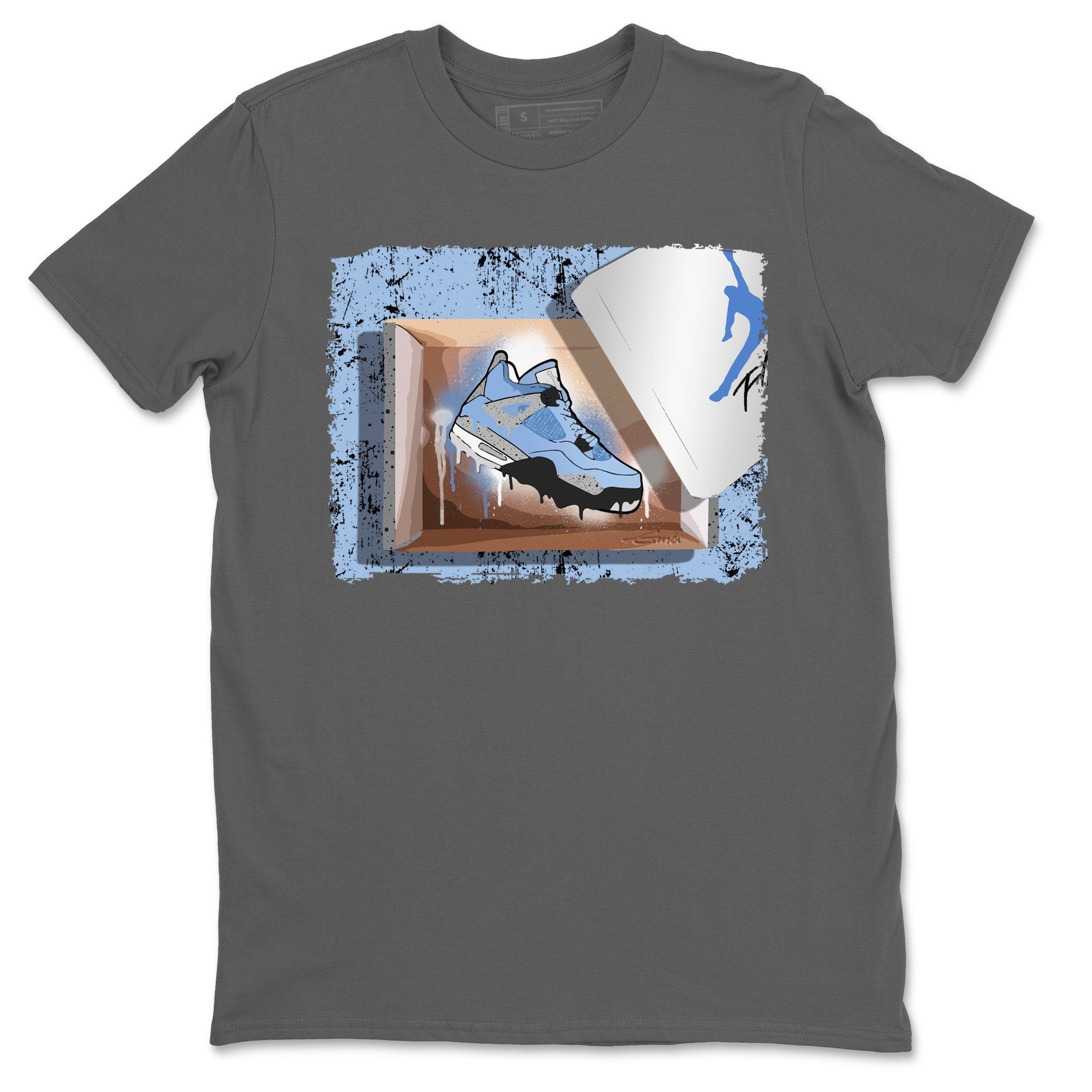 New Kicks Unisex Tops - Air Jordan 4 University Blue