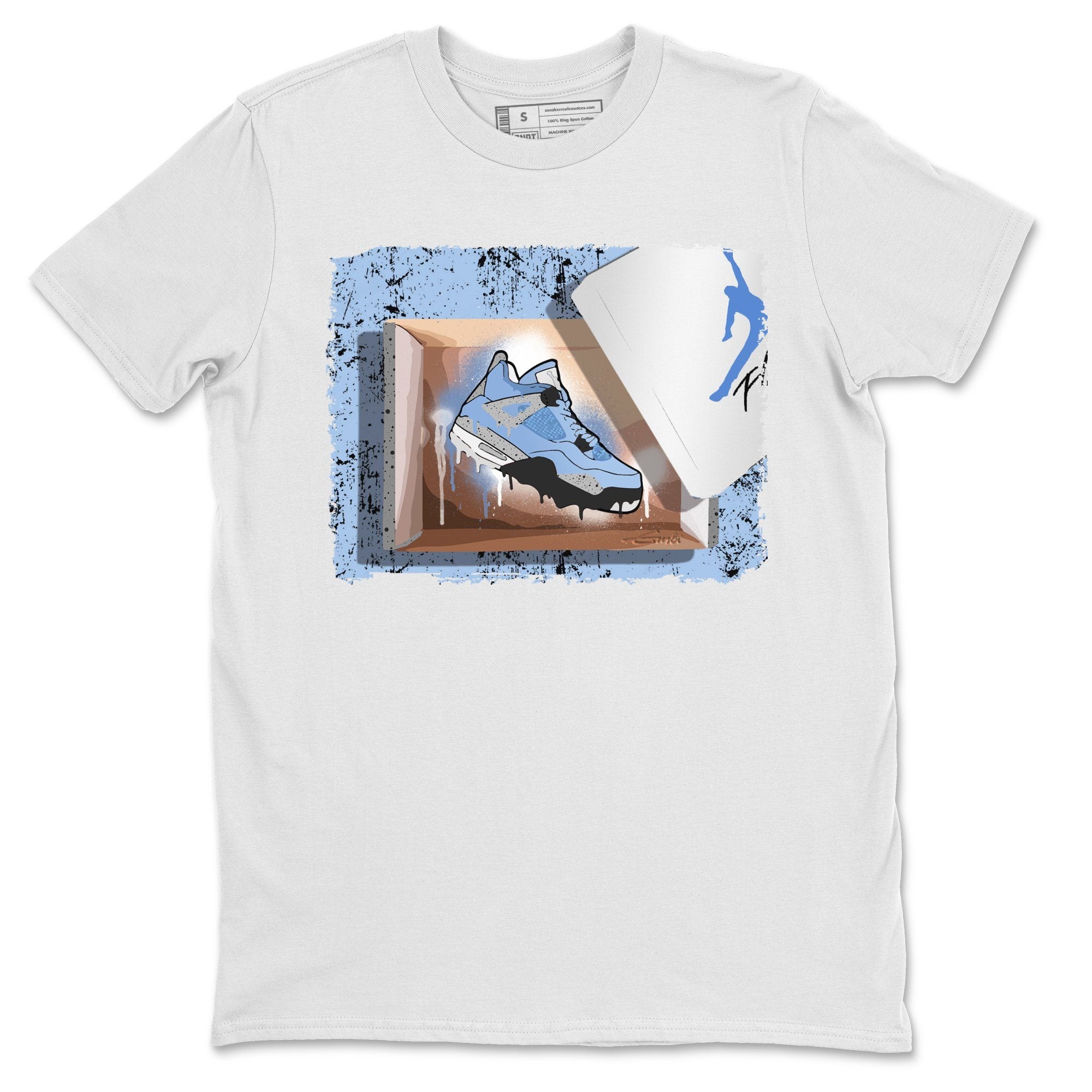 New Kicks Unisex Tops - Air Jordan 4 University Blue