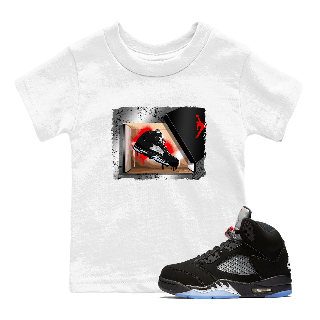 New Kicks snkmatch Tees Kids - Air Jordan 5 Reimagined