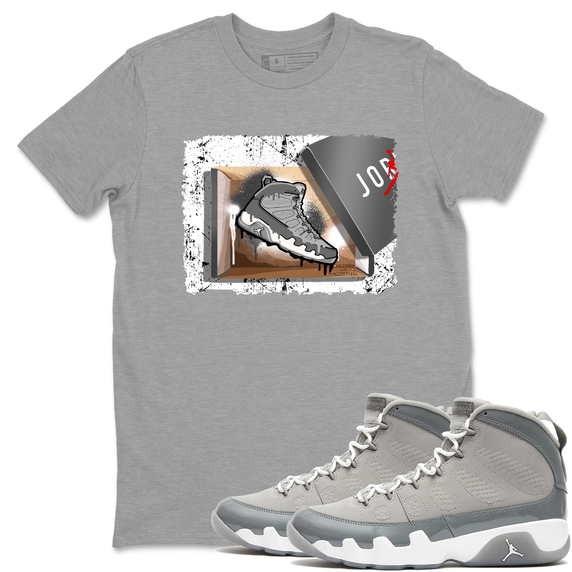 New Kicks snkmatch Tees - Air Jordan 9 Cool Grey