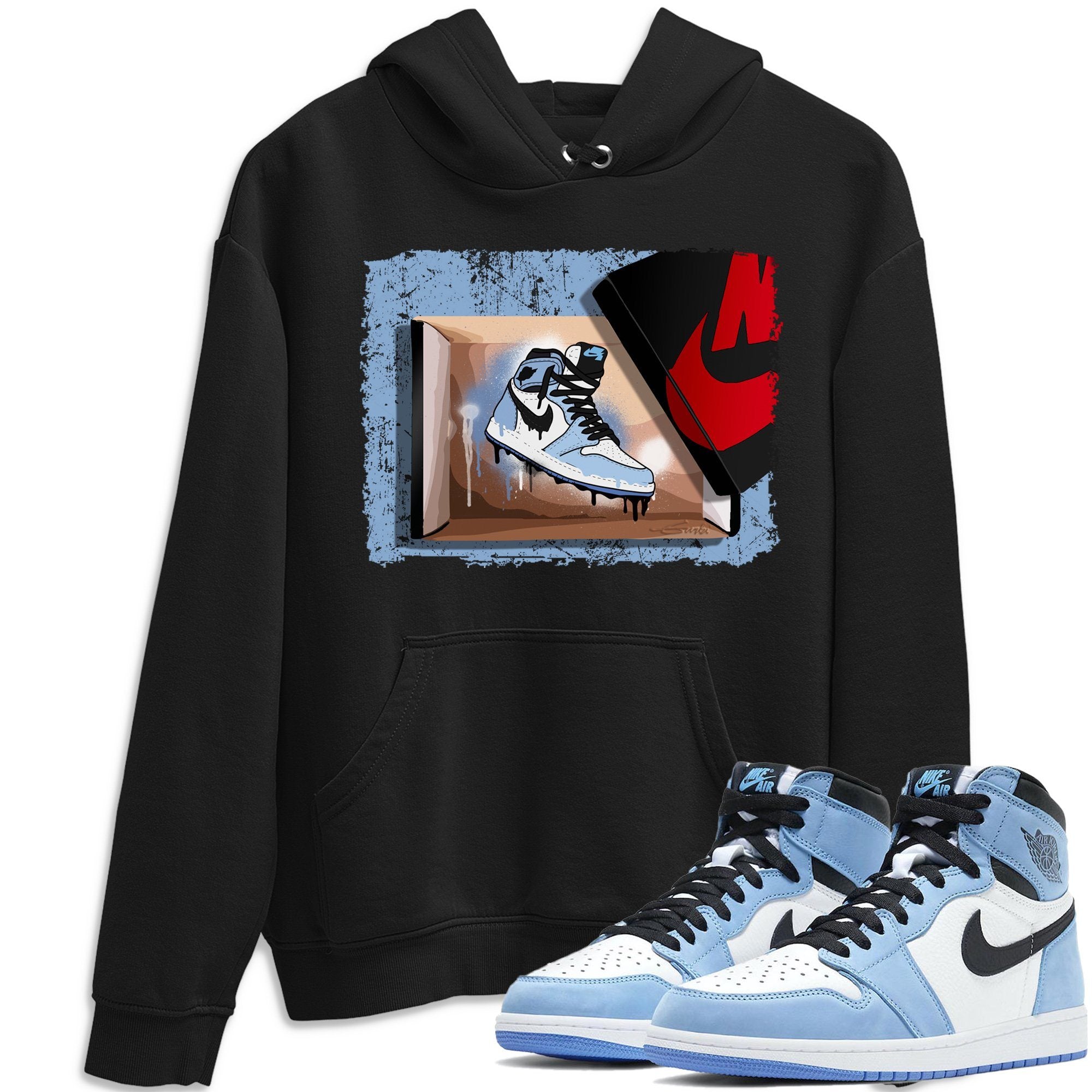 New Kicks Unisex Tops - Air Jordan 1 University Blue