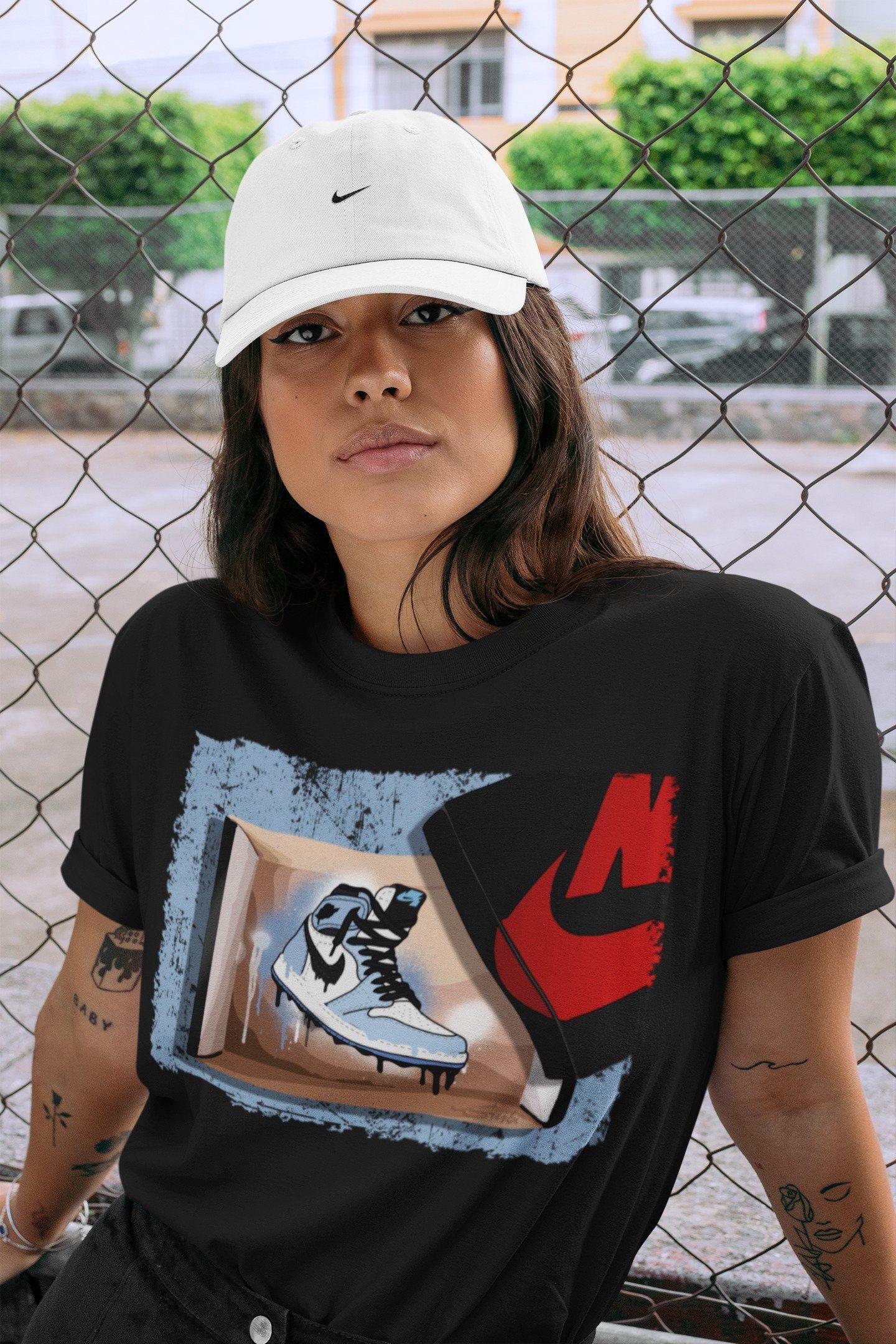 New Kicks Unisex Tops - Air Jordan 1 University Blue