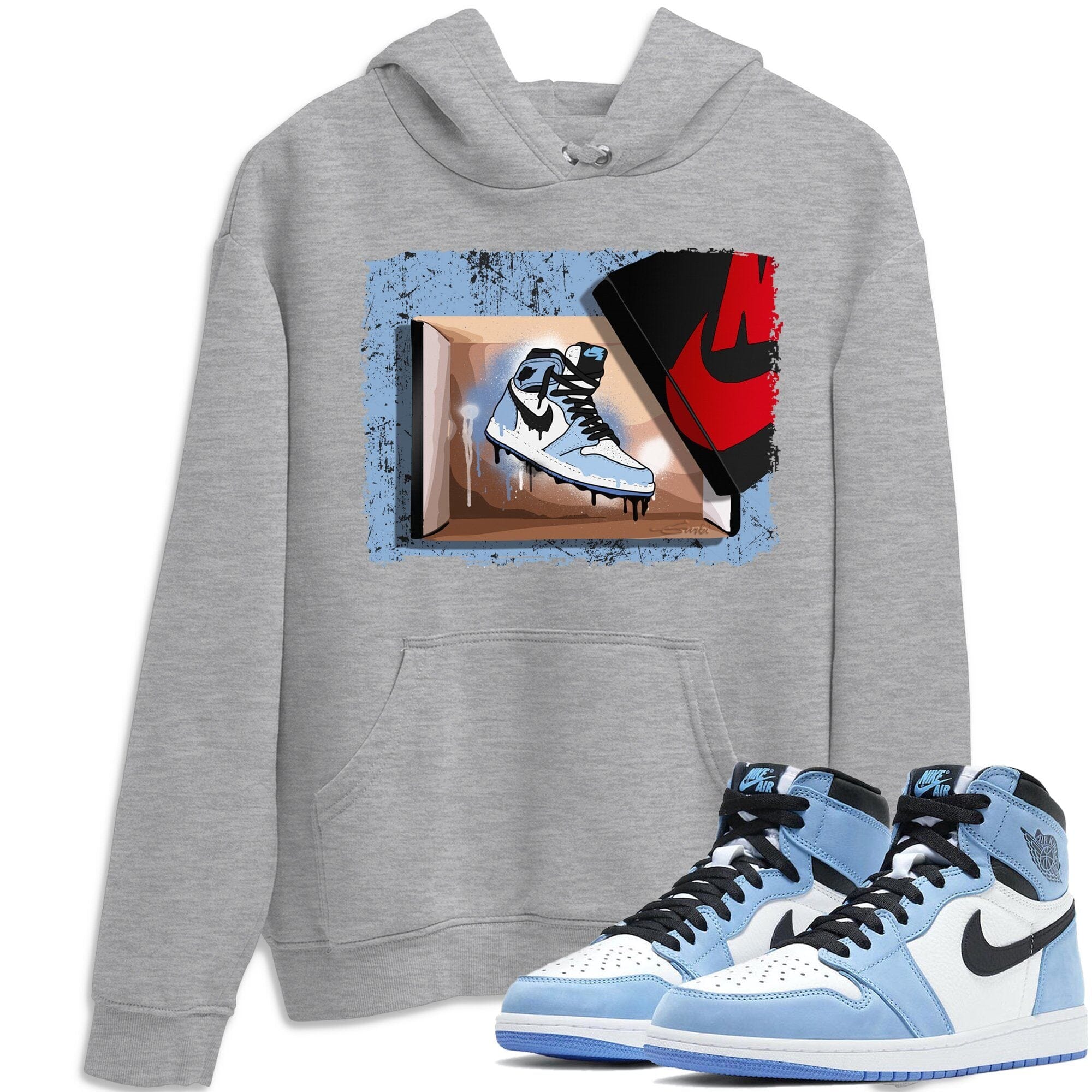 New Kicks Unisex Tops - Air Jordan 1 University Blue