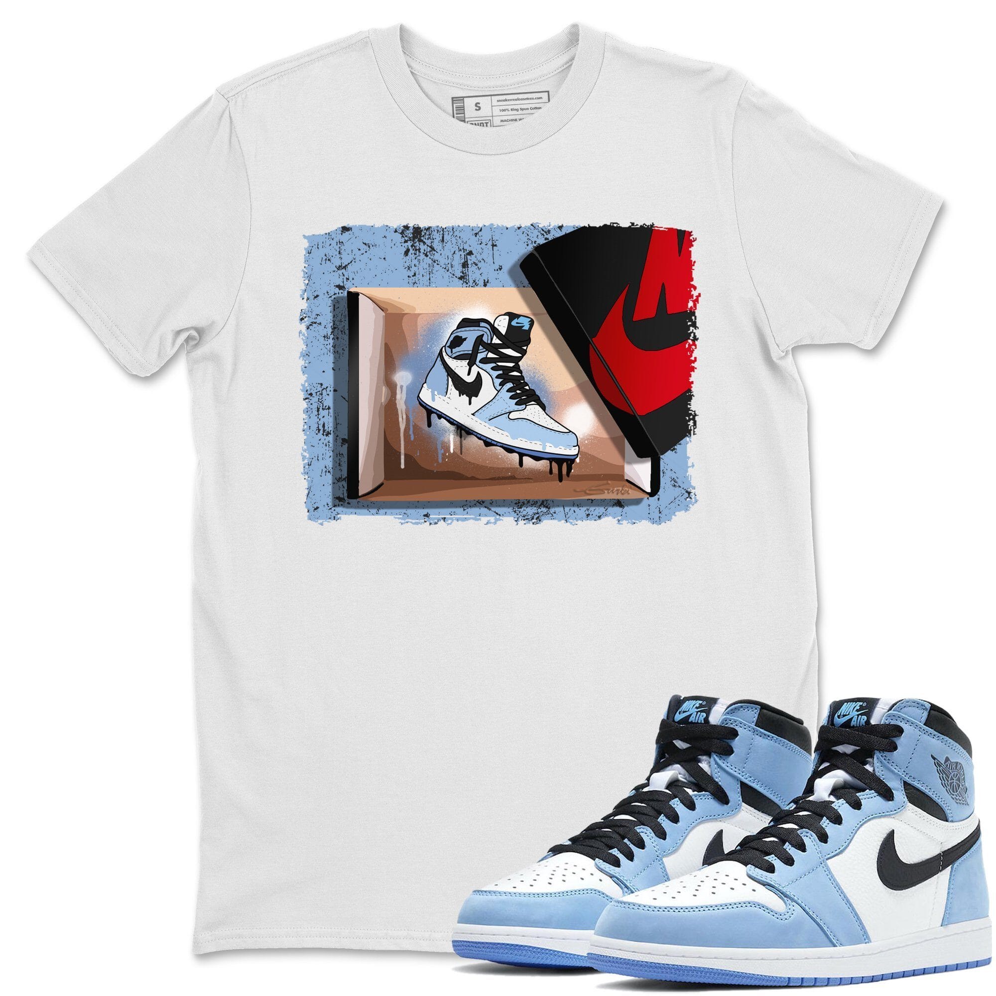 New Kicks Unisex Tops - Air Jordan 1 University Blue