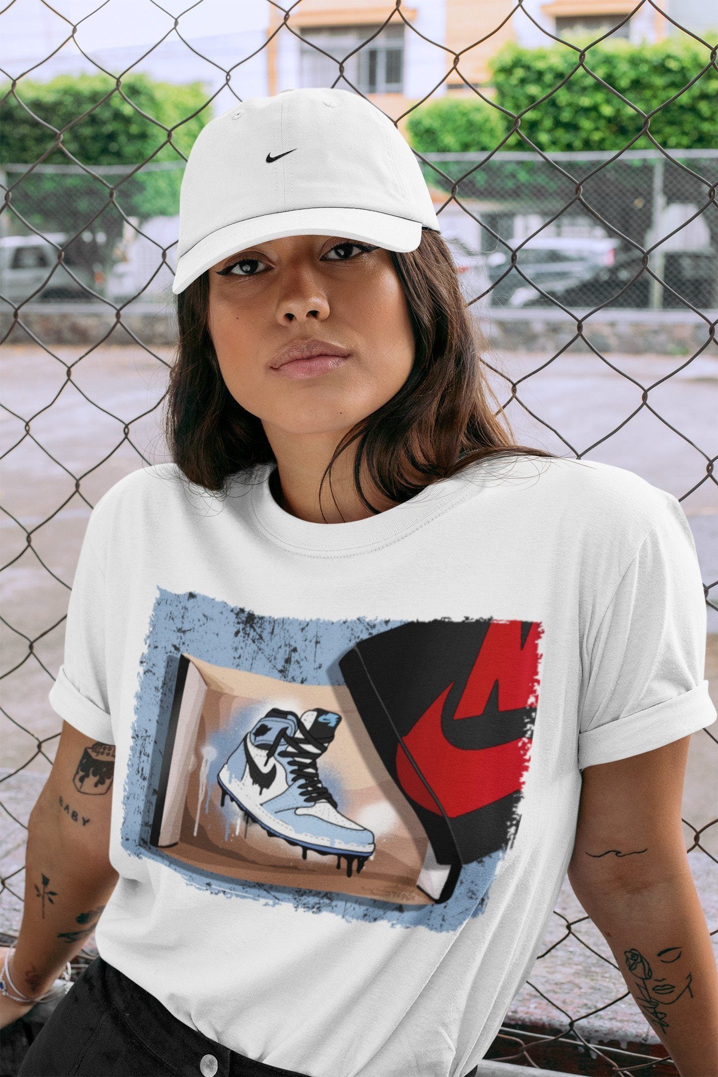 New Kicks Unisex Tops - Air Jordan 1 University Blue