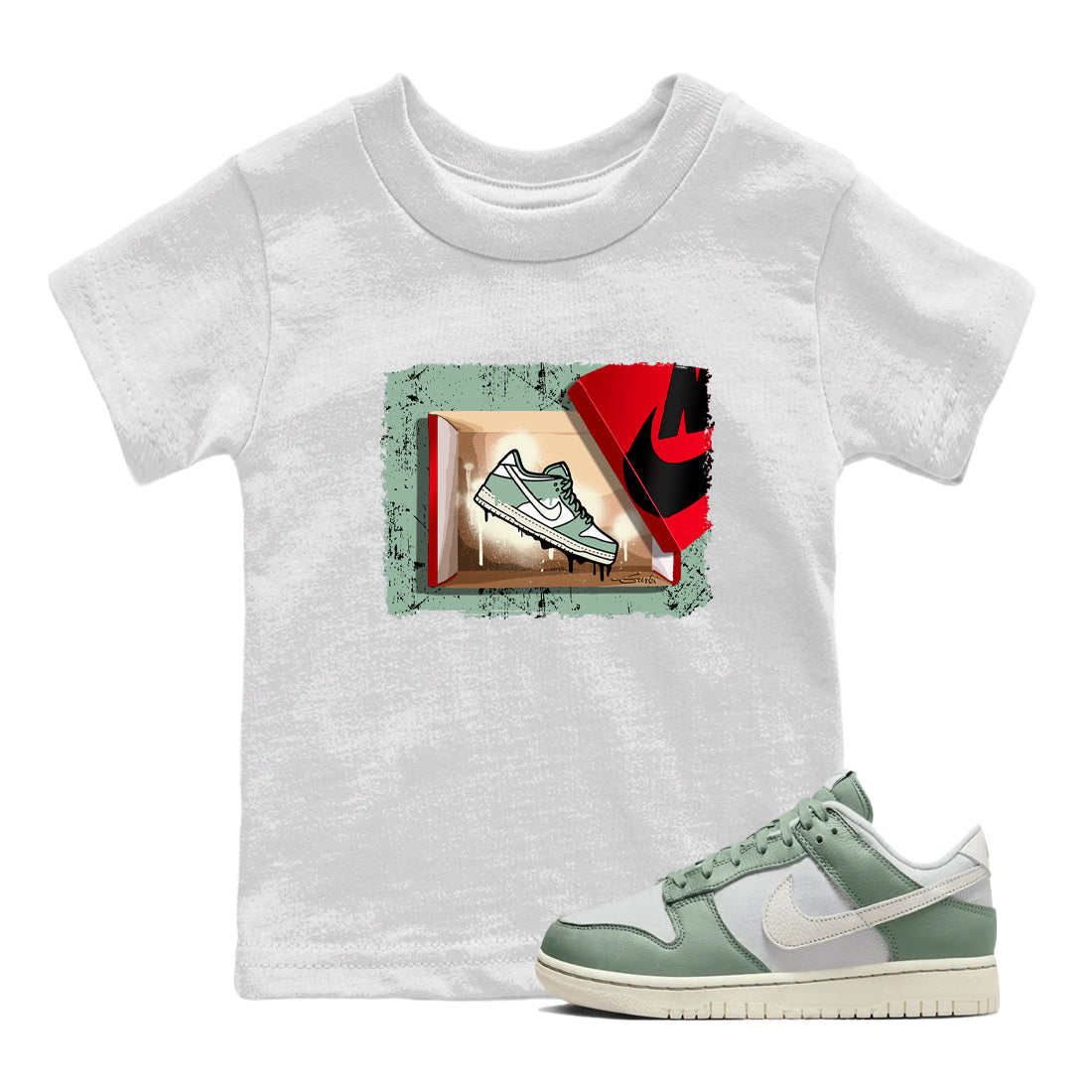 New Kicks Kids Tops - Dunk Mica Green