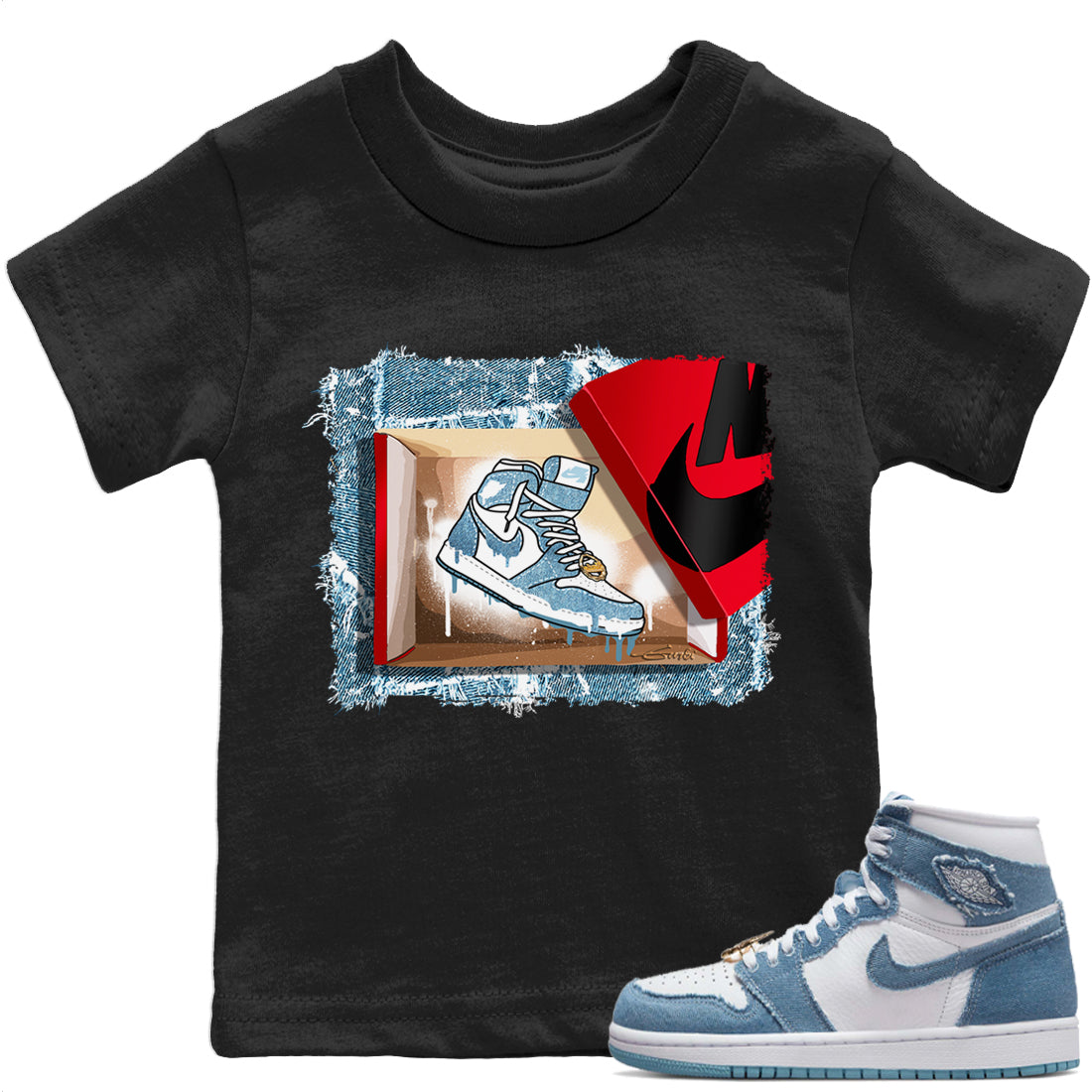New Kicks Kids Tops - Air Jordan 1 Denim