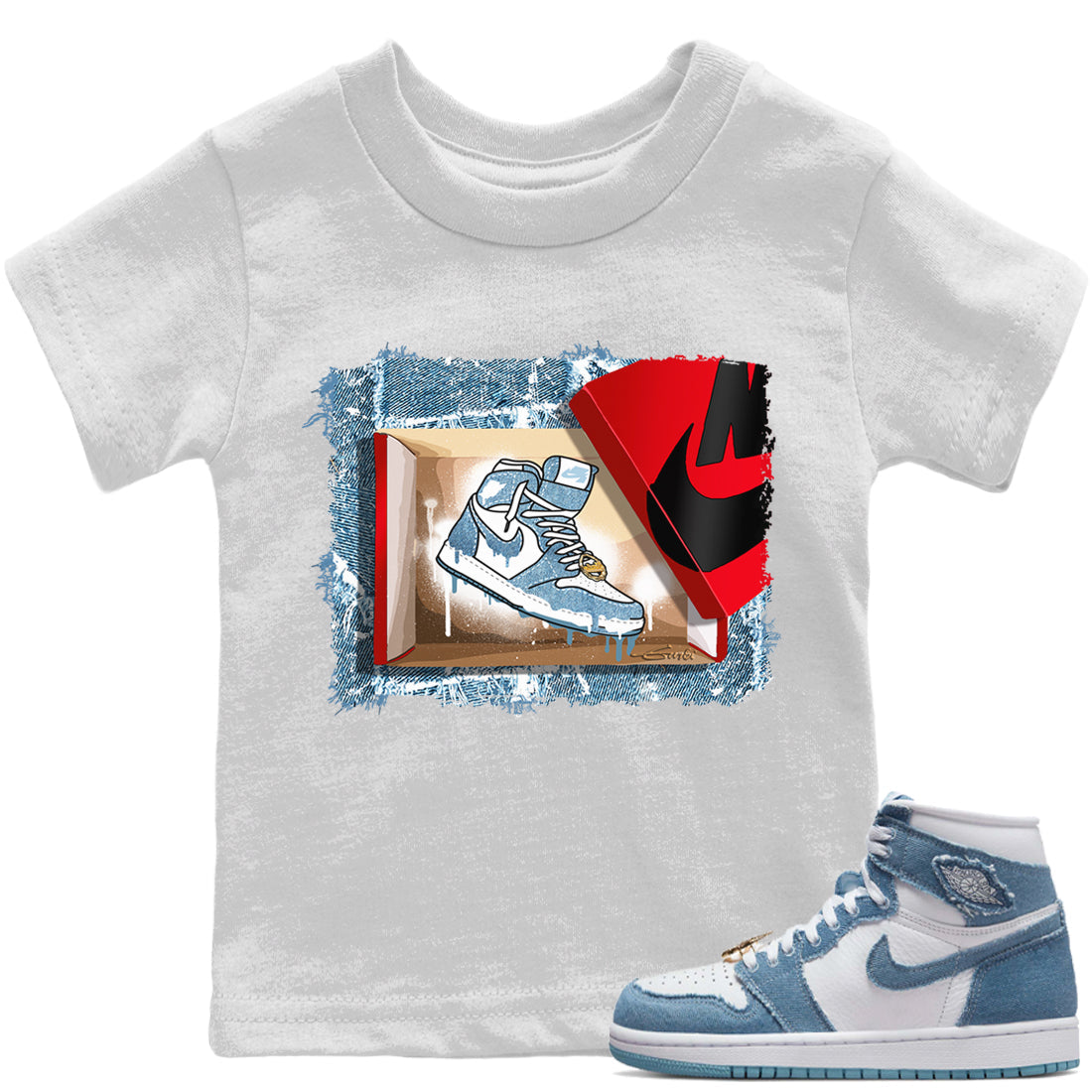 New Kicks Kids Tops - Air Jordan 1 Denim