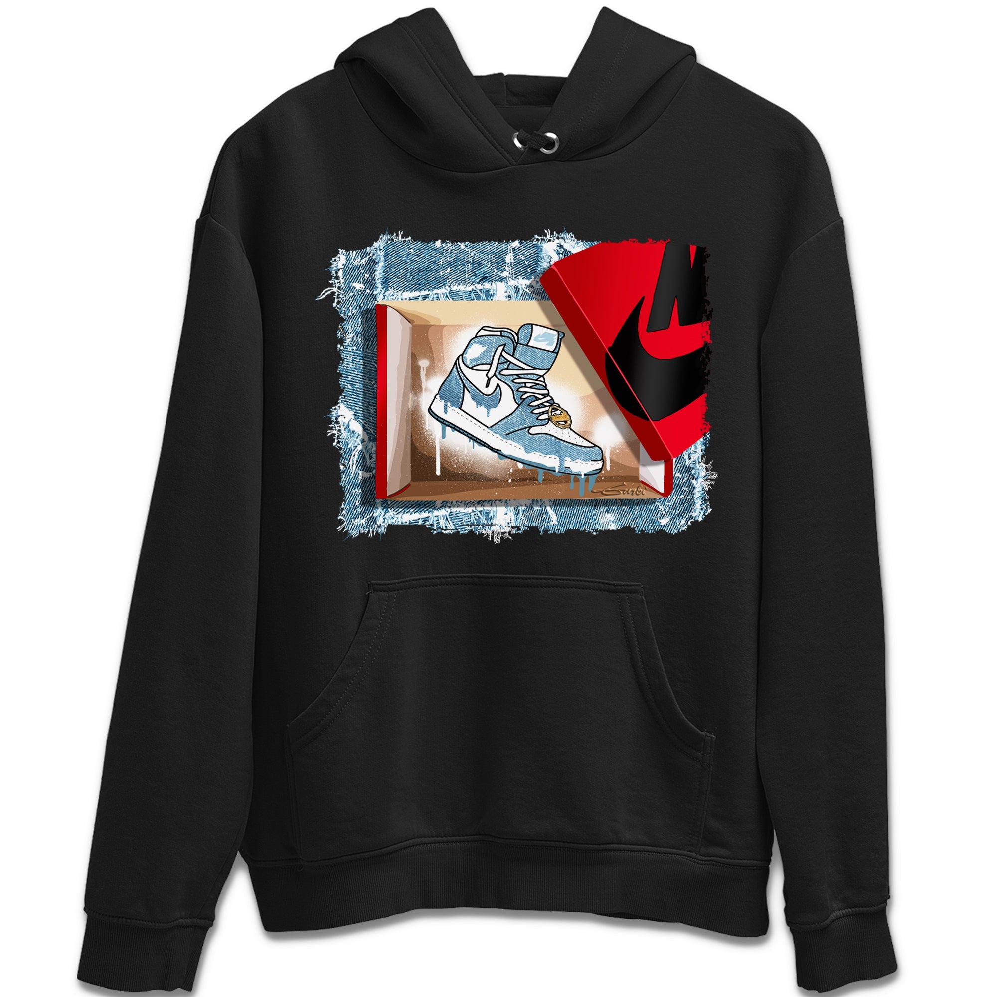 New Kicks Unisex Tops - Air Jordan 1 Denim