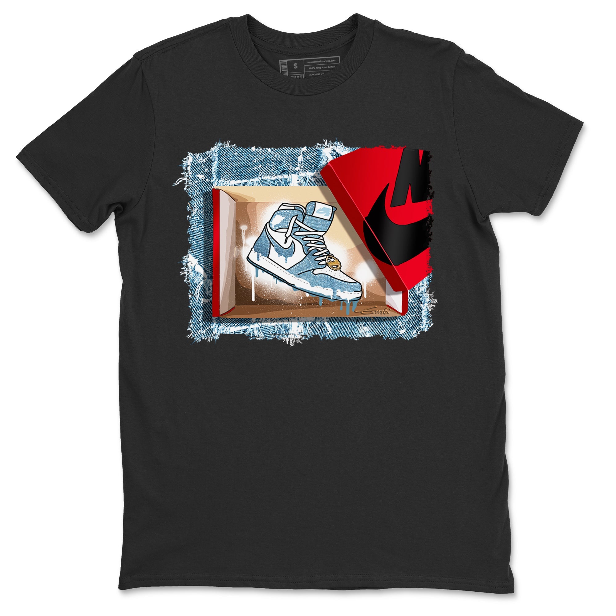 New Kicks Unisex Tops - Air Jordan 1 Denim