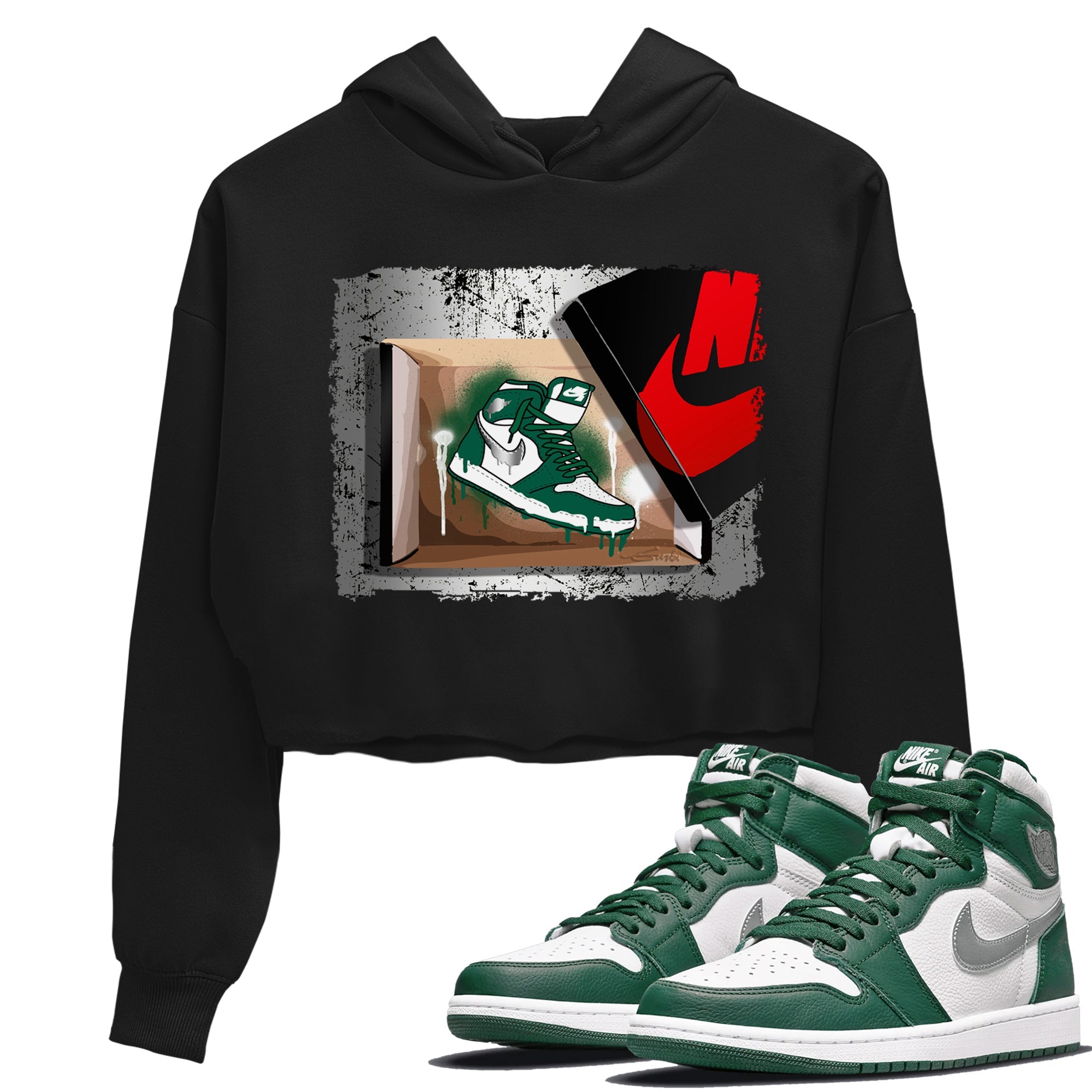 New Kicks Women's Tops - Air Jordan 1 Gorge Green