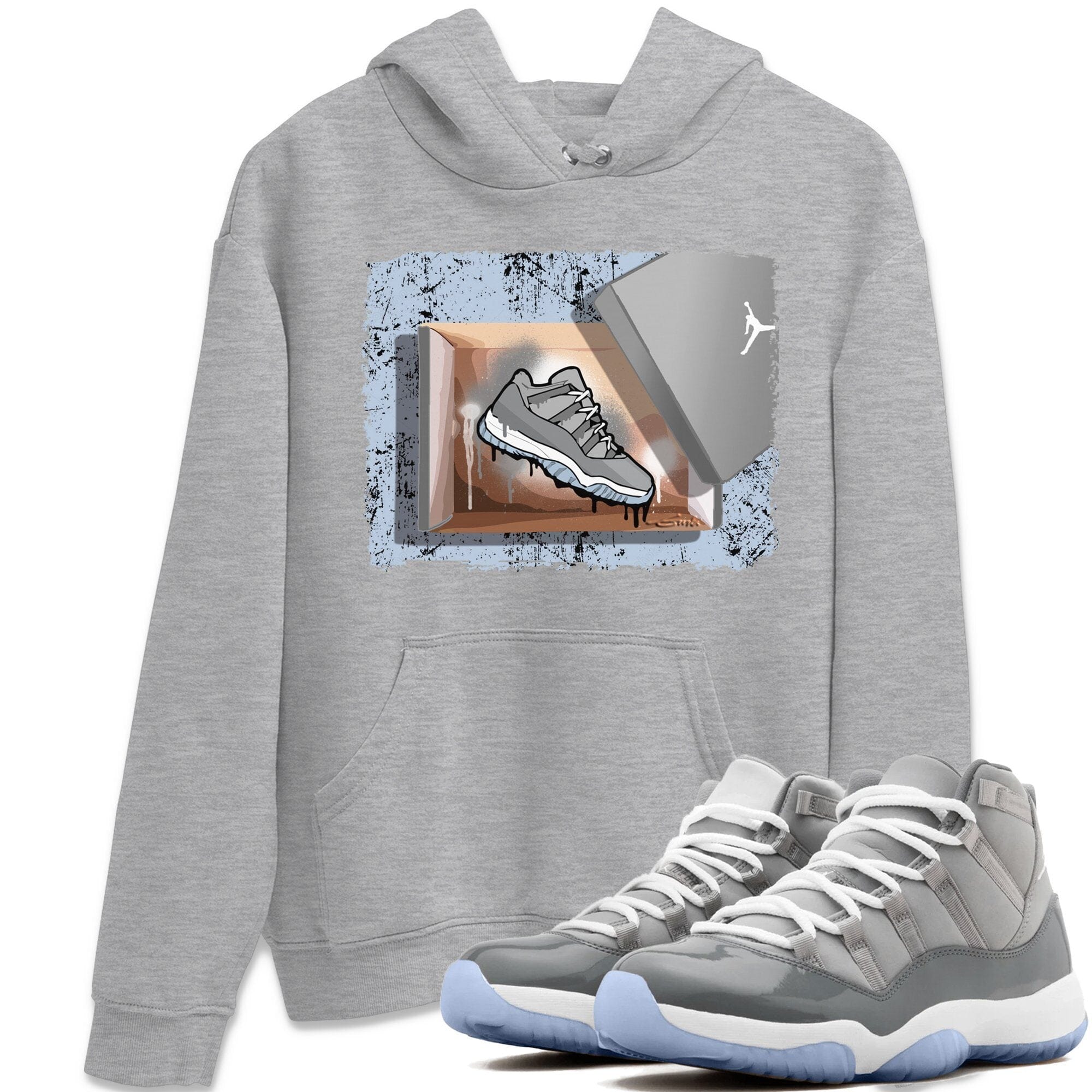 New Kicks Unisex Tops - Air Jordan 11 Cool Grey
