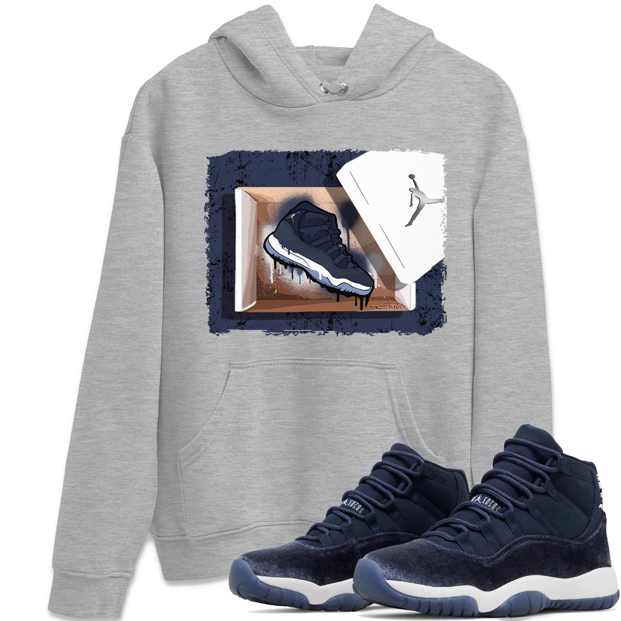 New Kicks Unisex Tops - Air Jordan 11 Midnight Navy