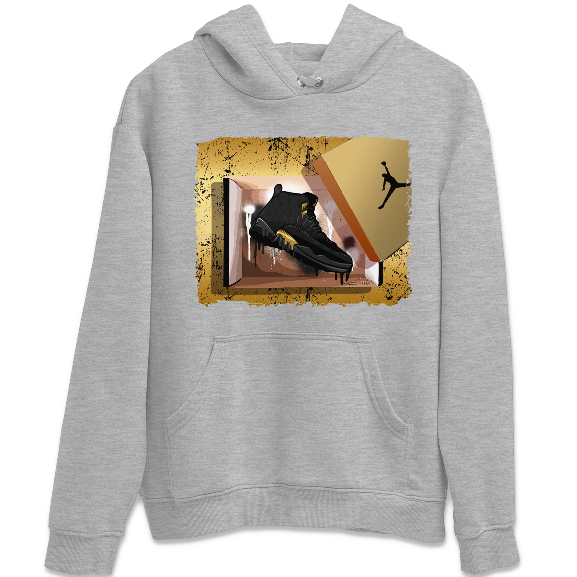 New Kicks Unisex Tops - Air Jordan 12 Black Taxi
