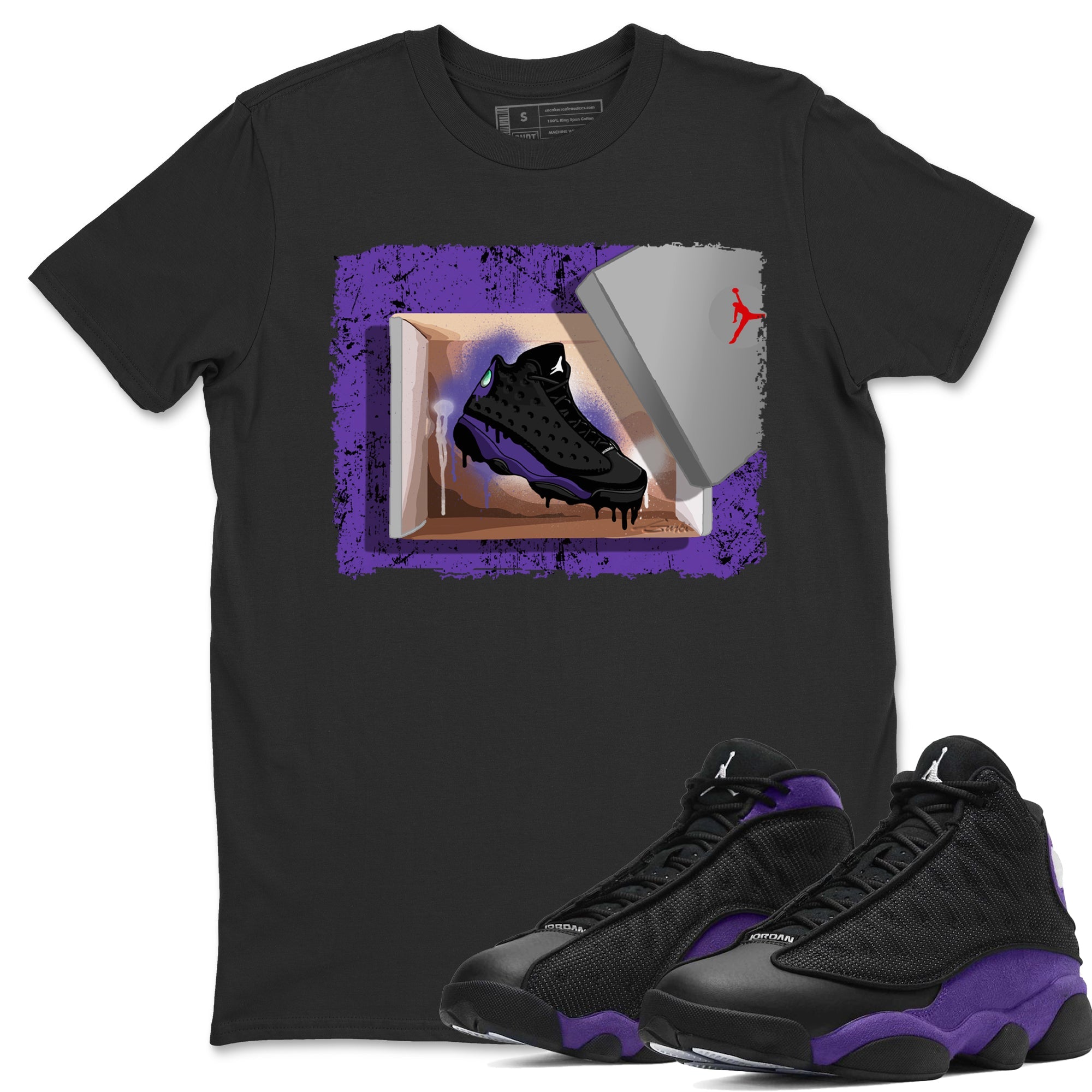 New Kicks Unisex Tops - Air Jordan 13 Court Purple