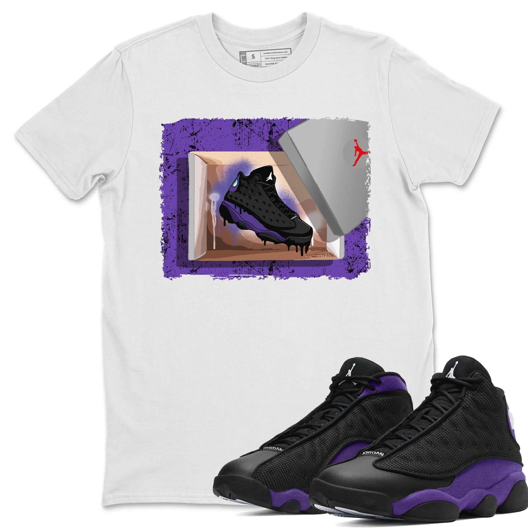New Kicks Unisex Tops - Air Jordan 13 Court Purple