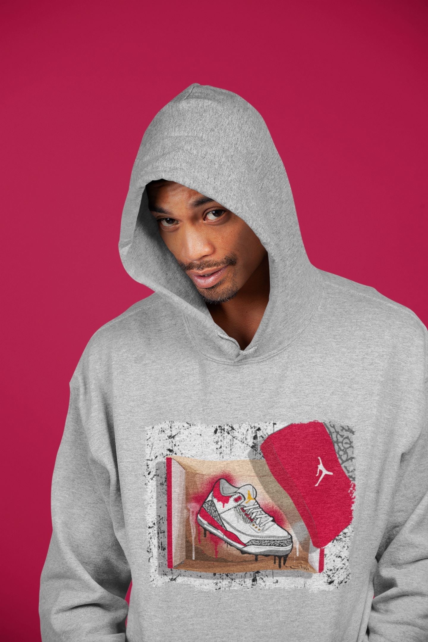 New Kicks Unisex Tops - Air Jordan 3 Cardinal