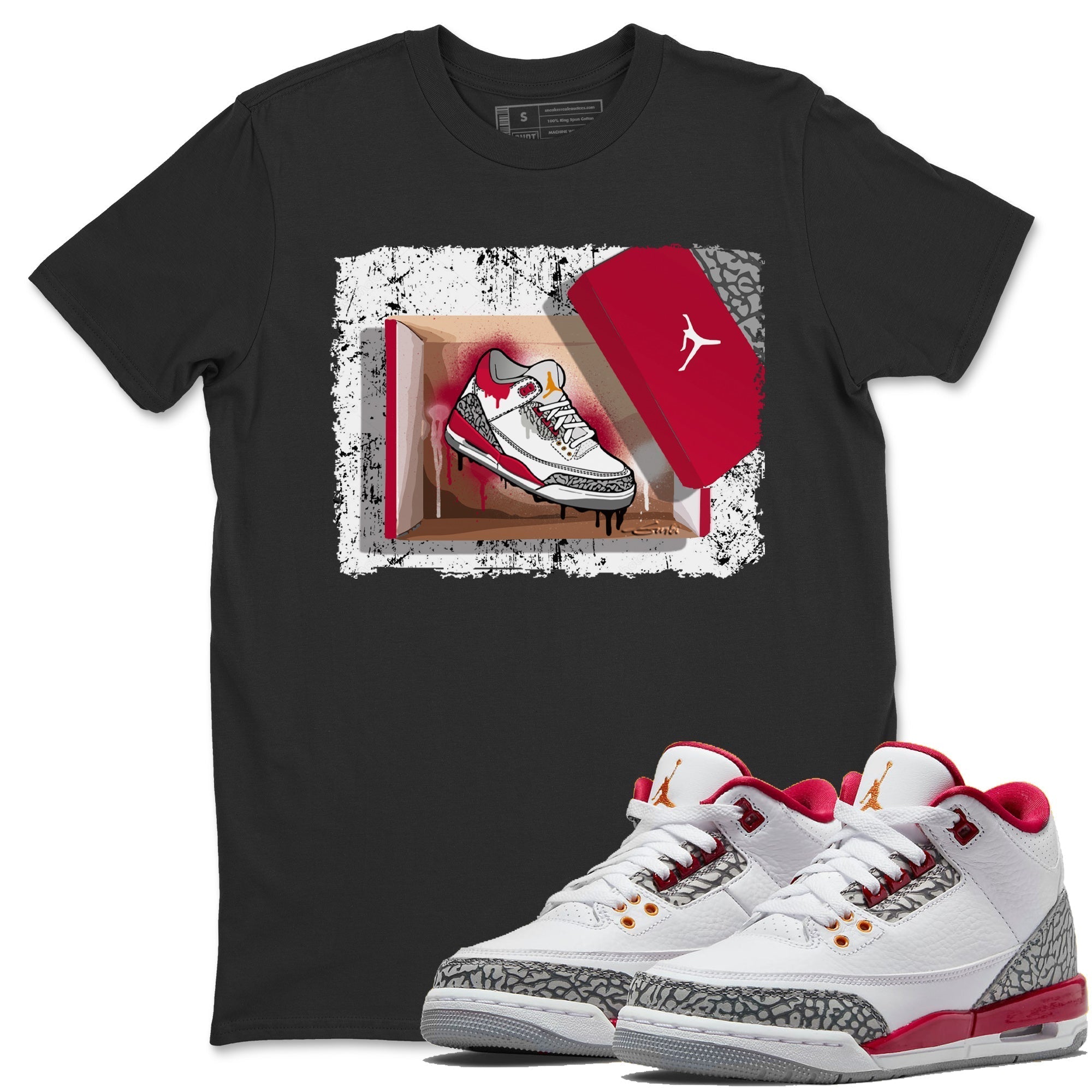 New Kicks Unisex Tops - Air Jordan 3 Cardinal