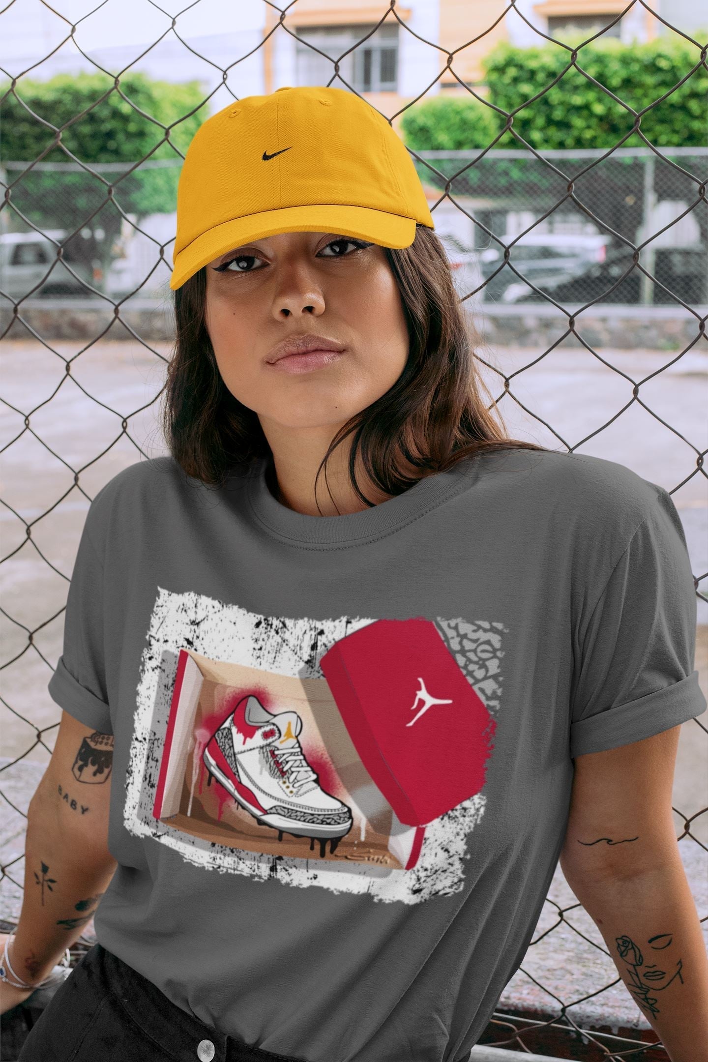 New Kicks Unisex Tops - Air Jordan 3 Cardinal