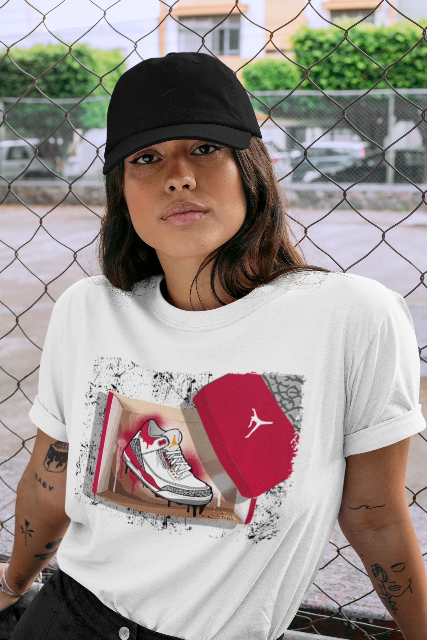 New Kicks Unisex Tops - Air Jordan 3 Cardinal
