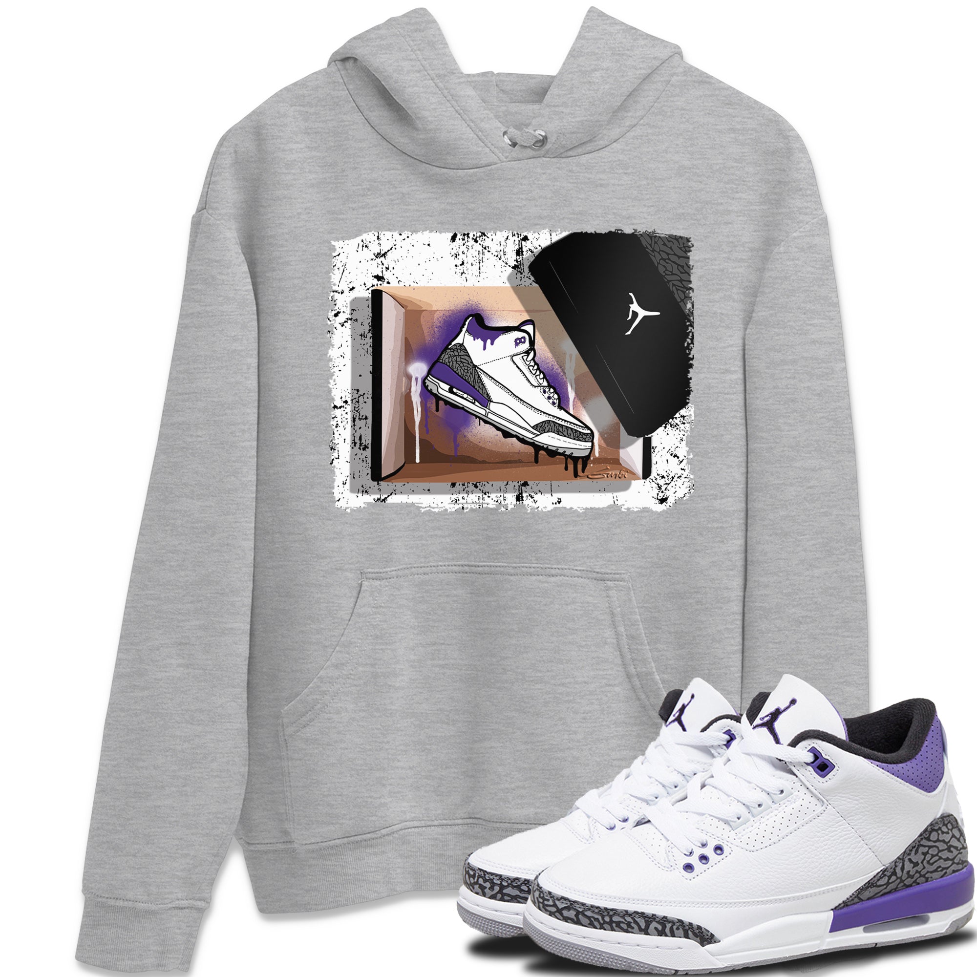 New Kicks Unisex Tops - Air Jordan 3 Dark Iris