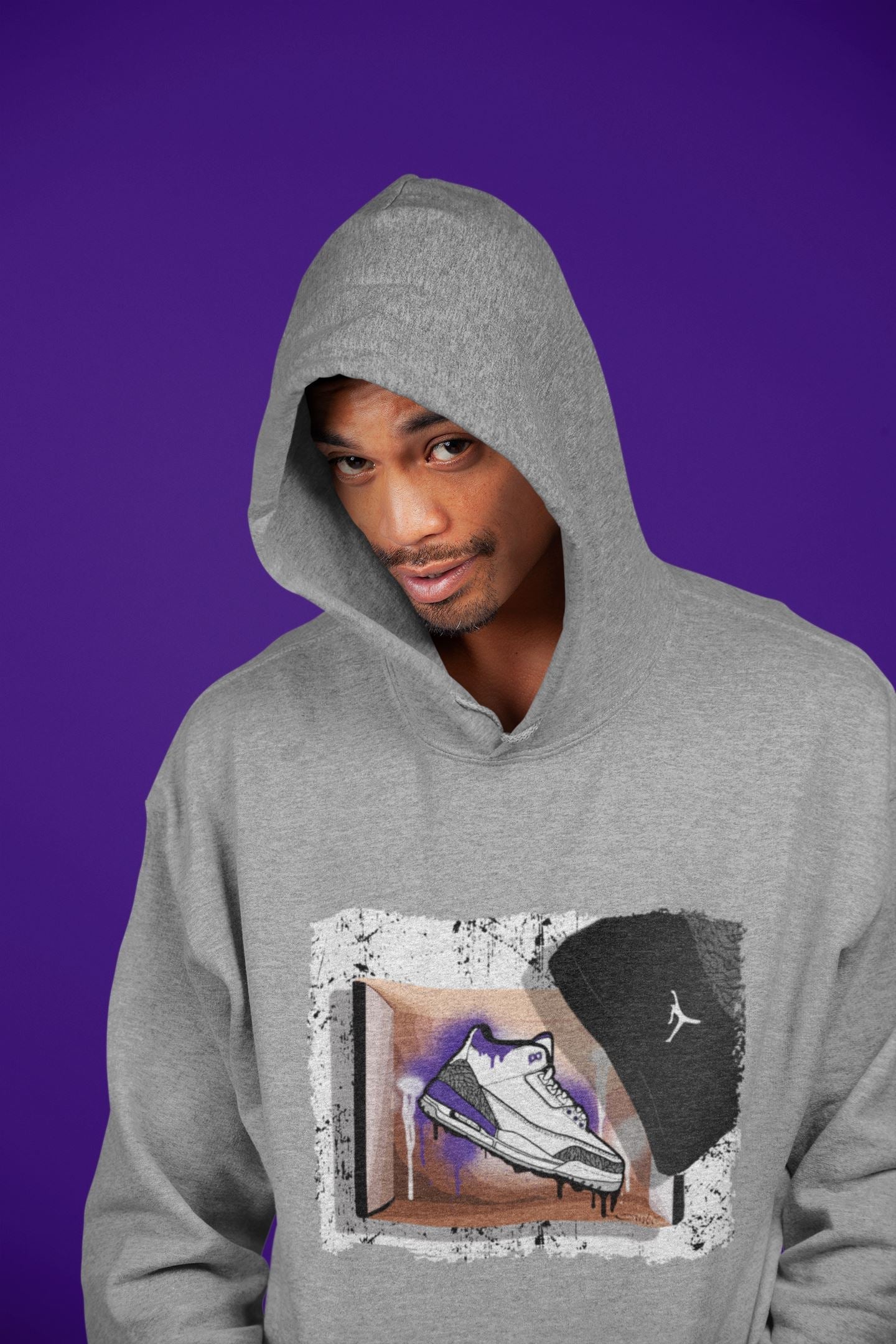 New Kicks Unisex Tops - Air Jordan 3 Dark Iris