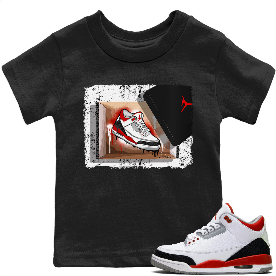 New Kicks Kids Tops - Air Jordan 3 Fire Red