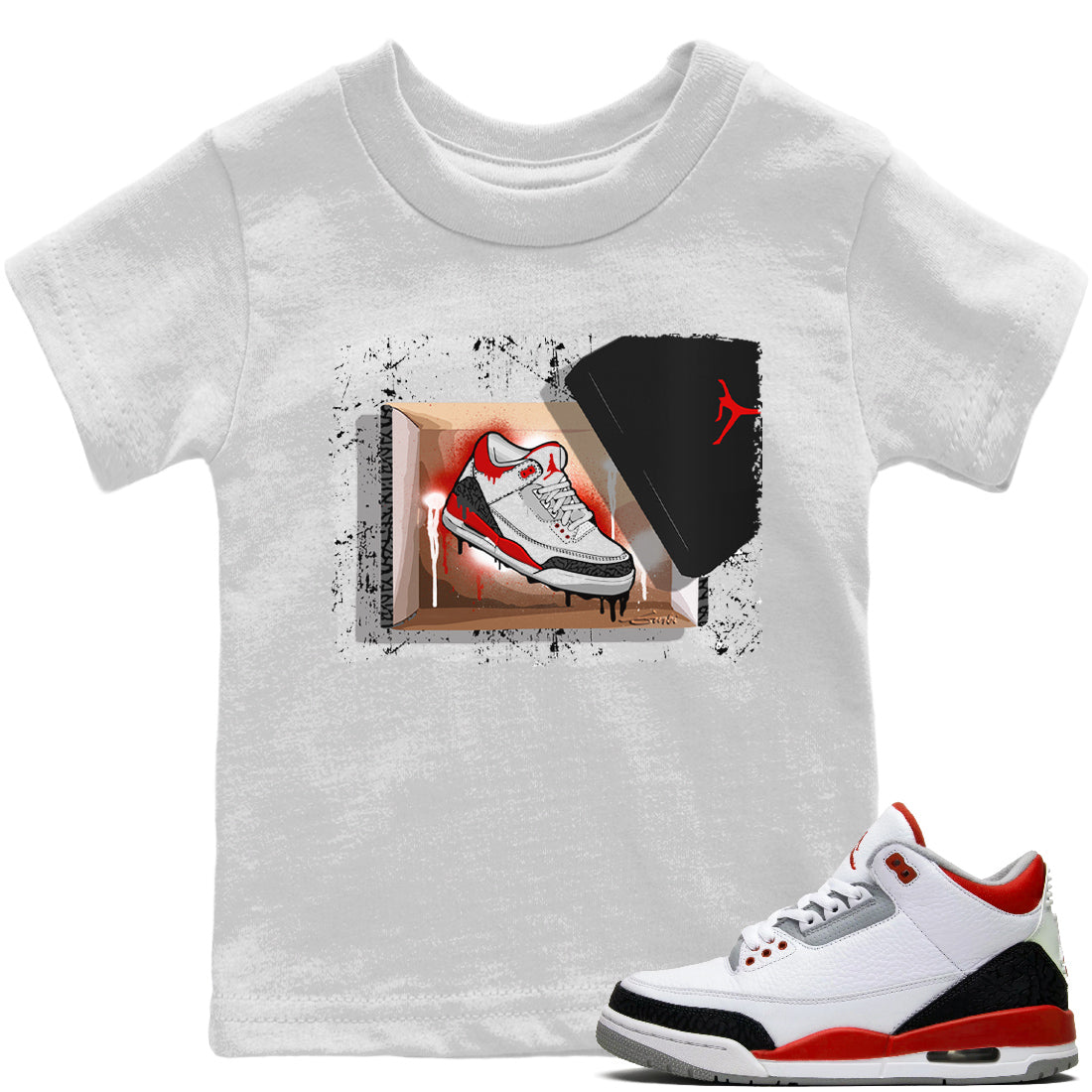 New Kicks Kids Tops - Air Jordan 3 Fire Red