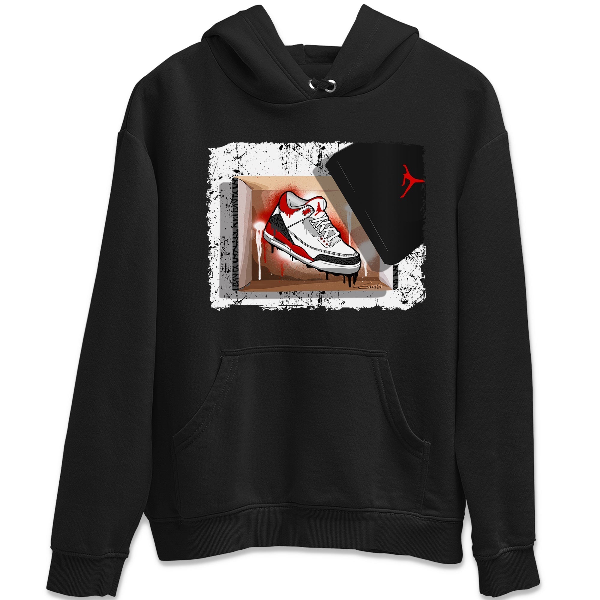 New Kicks Unisex Tops - Air Jordan 3 Fire Red