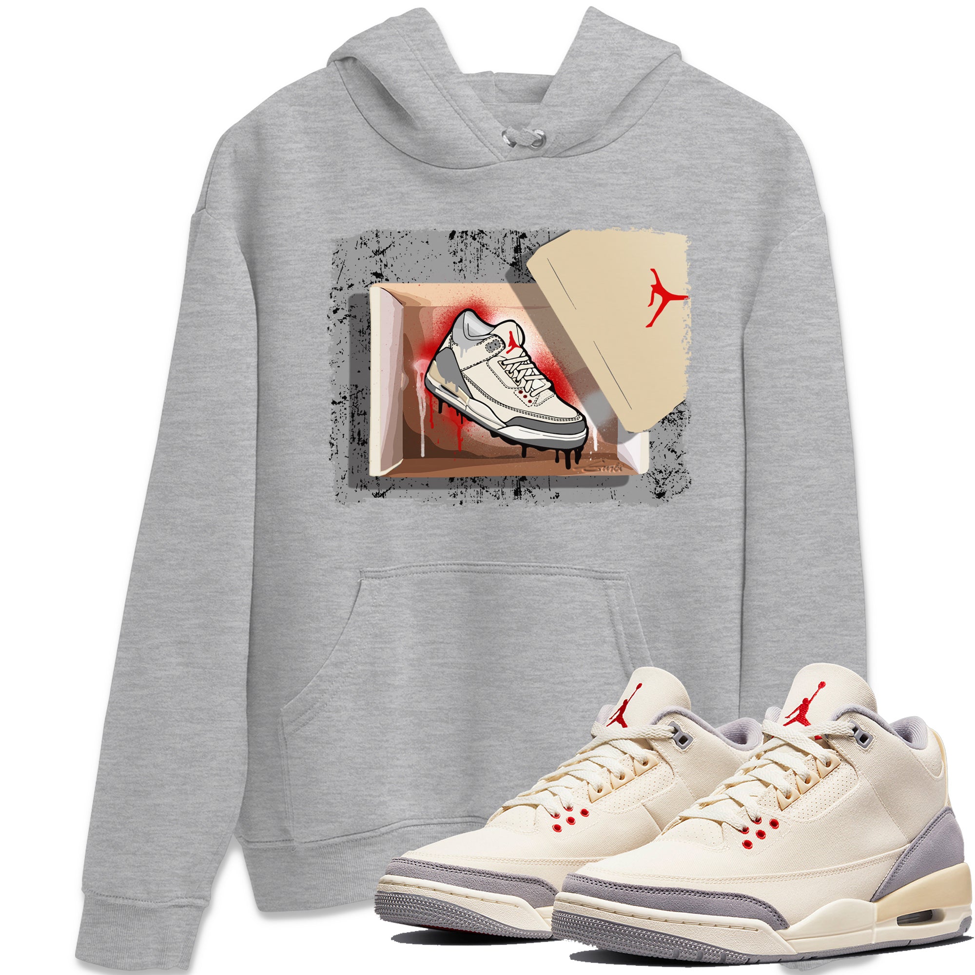 New Kicks Unisex Tops - Air Jordan 3 Muslin