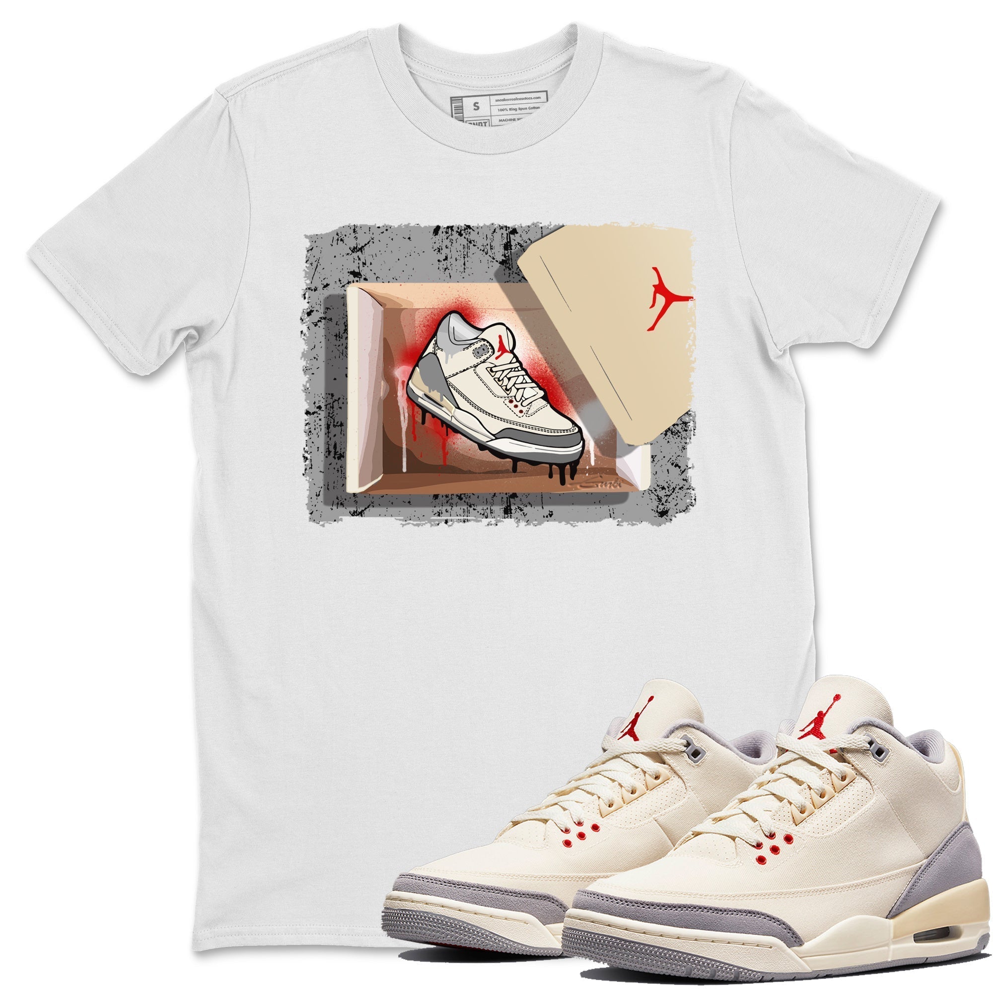 New Kicks Unisex Tops - Air Jordan 3 Muslin