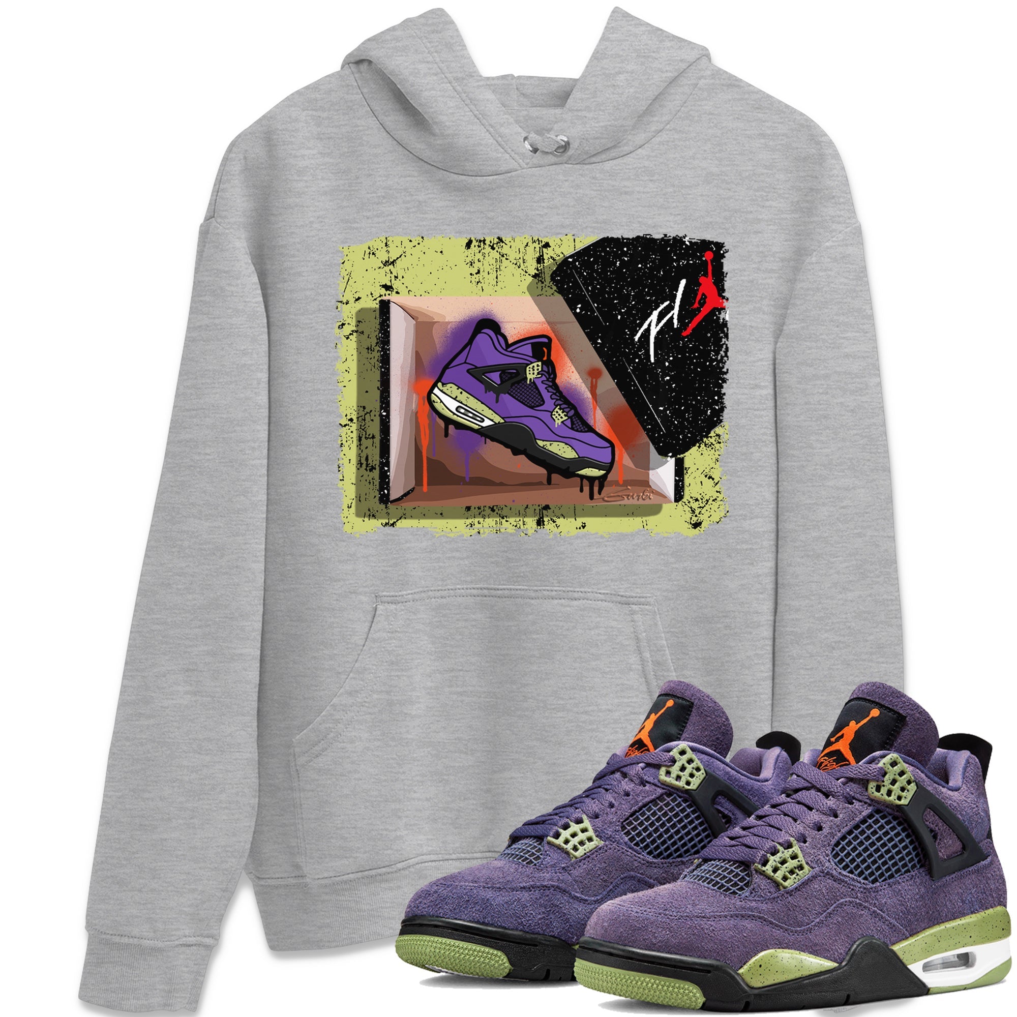 New Kicks Unisex Tops - Air Jordan 4 Canyon Purple