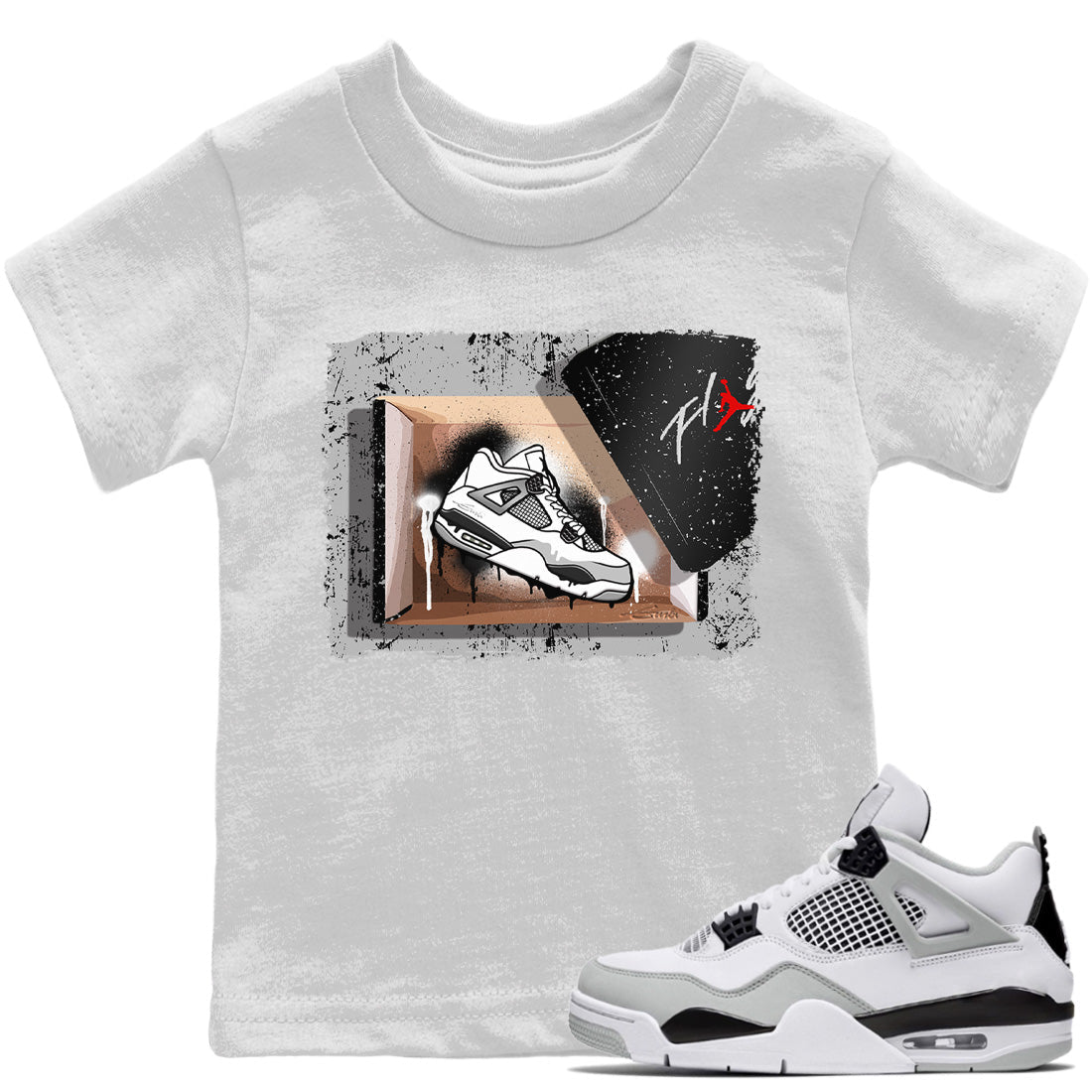 New Kicks Kids Tops - Air Jordan 4 Military Black