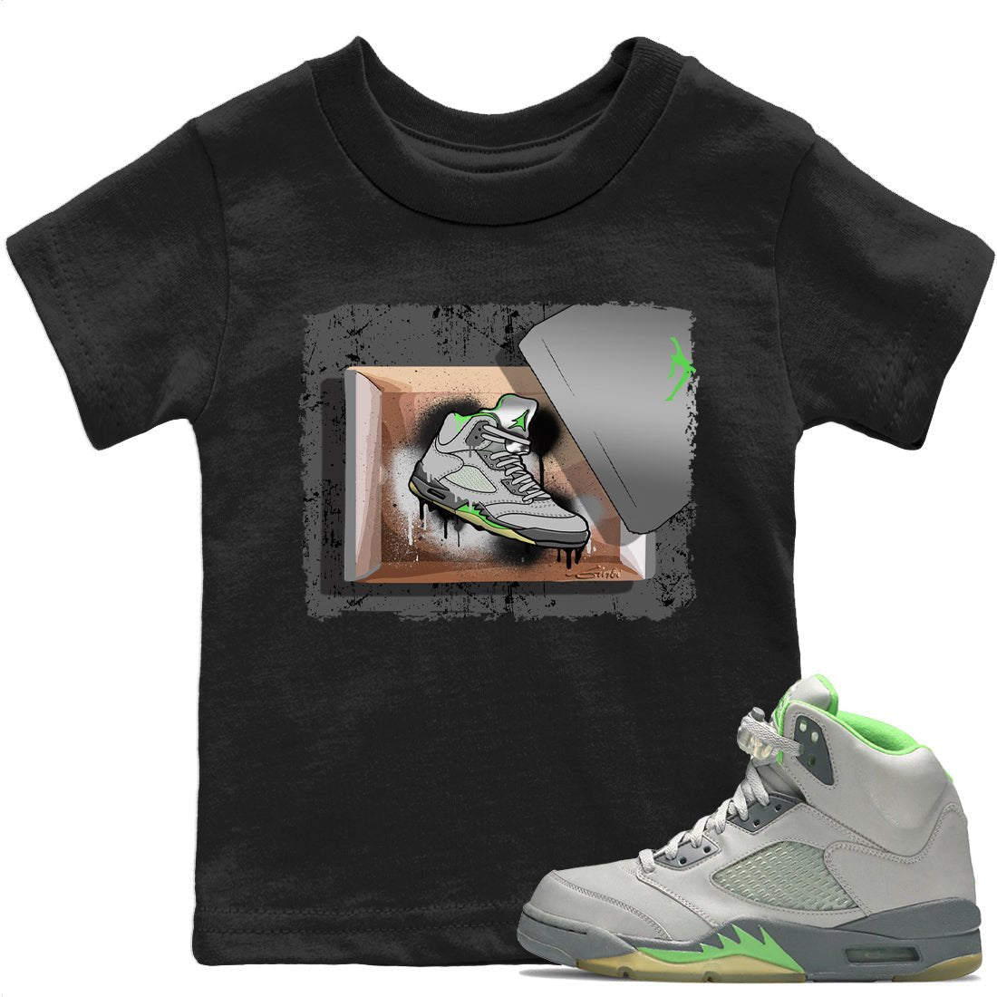New Kicks Kids Tops - Air Jordan 5 Green Bean