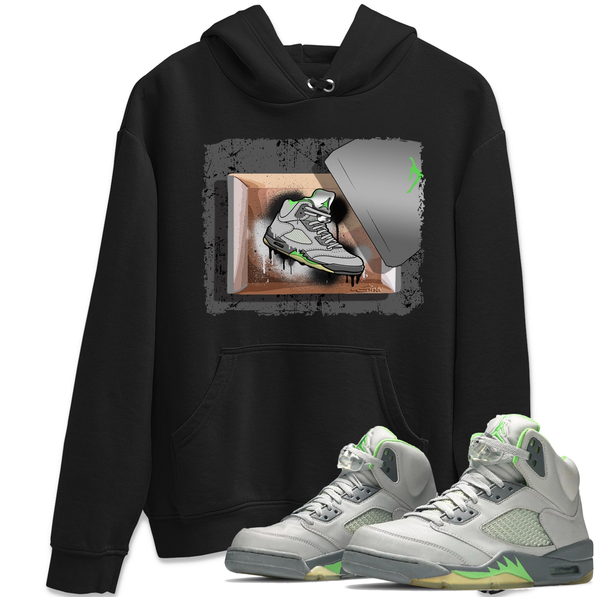 New Kicks Unisex Tops - Air Jordan 5 Green Bean