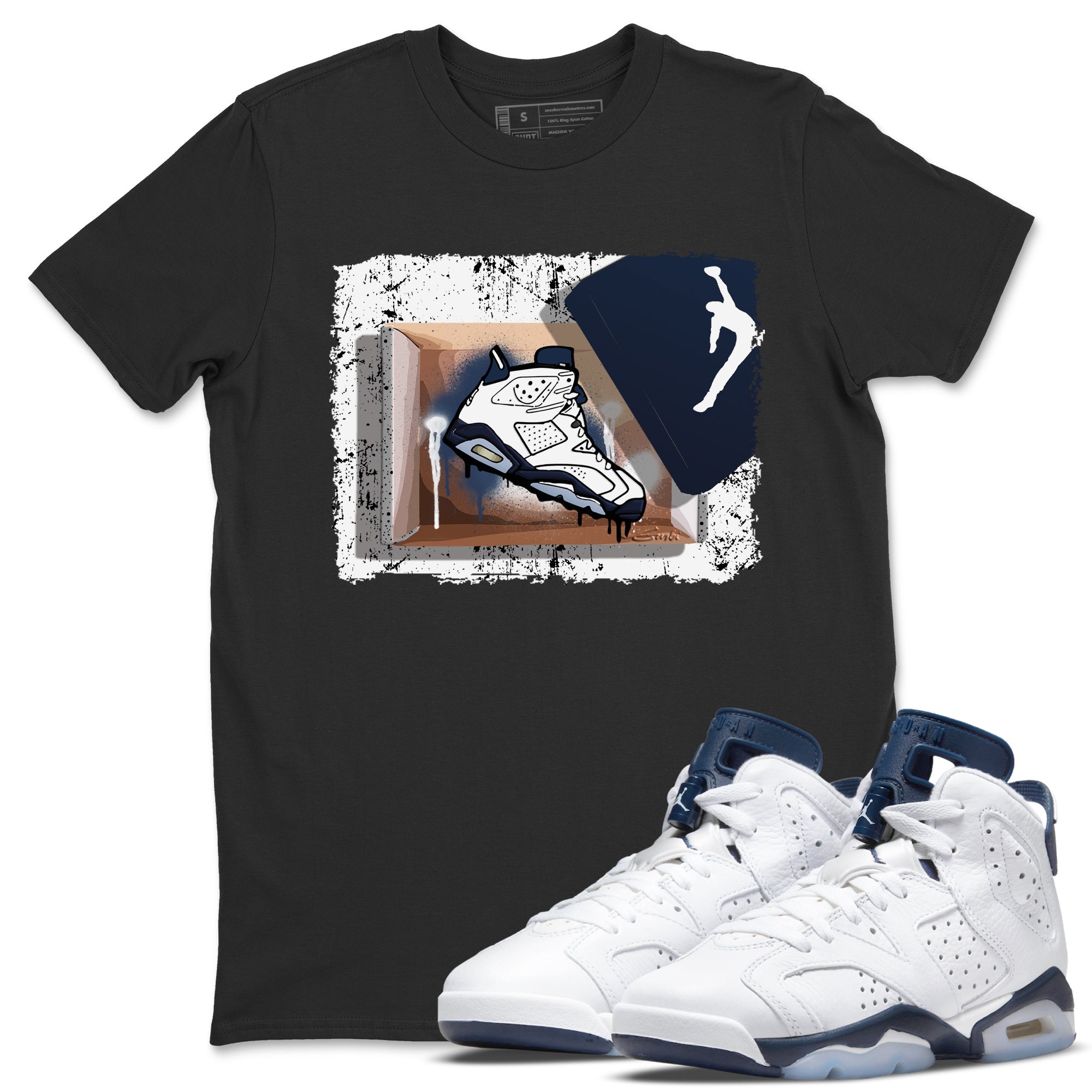 New Kicks Unisex Tops - Air Jordan 6 Midnight Navy