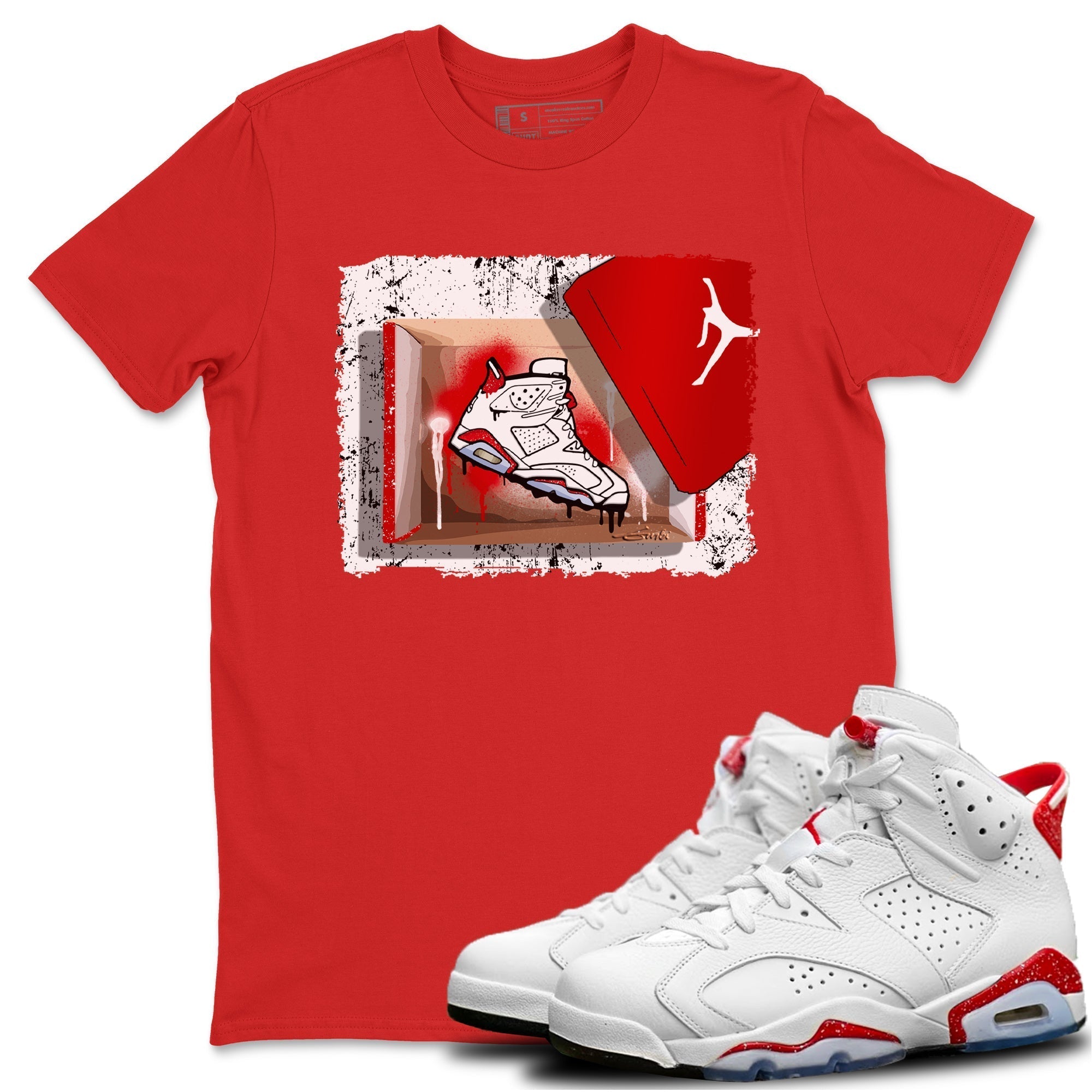 New Kicks Unisex Tops - Air Jordan 6 Red Velvet Cookies