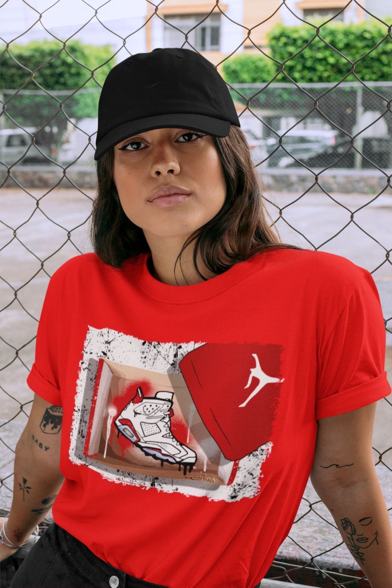 New Kicks Unisex Tops - Air Jordan 6 Red Velvet Cookies