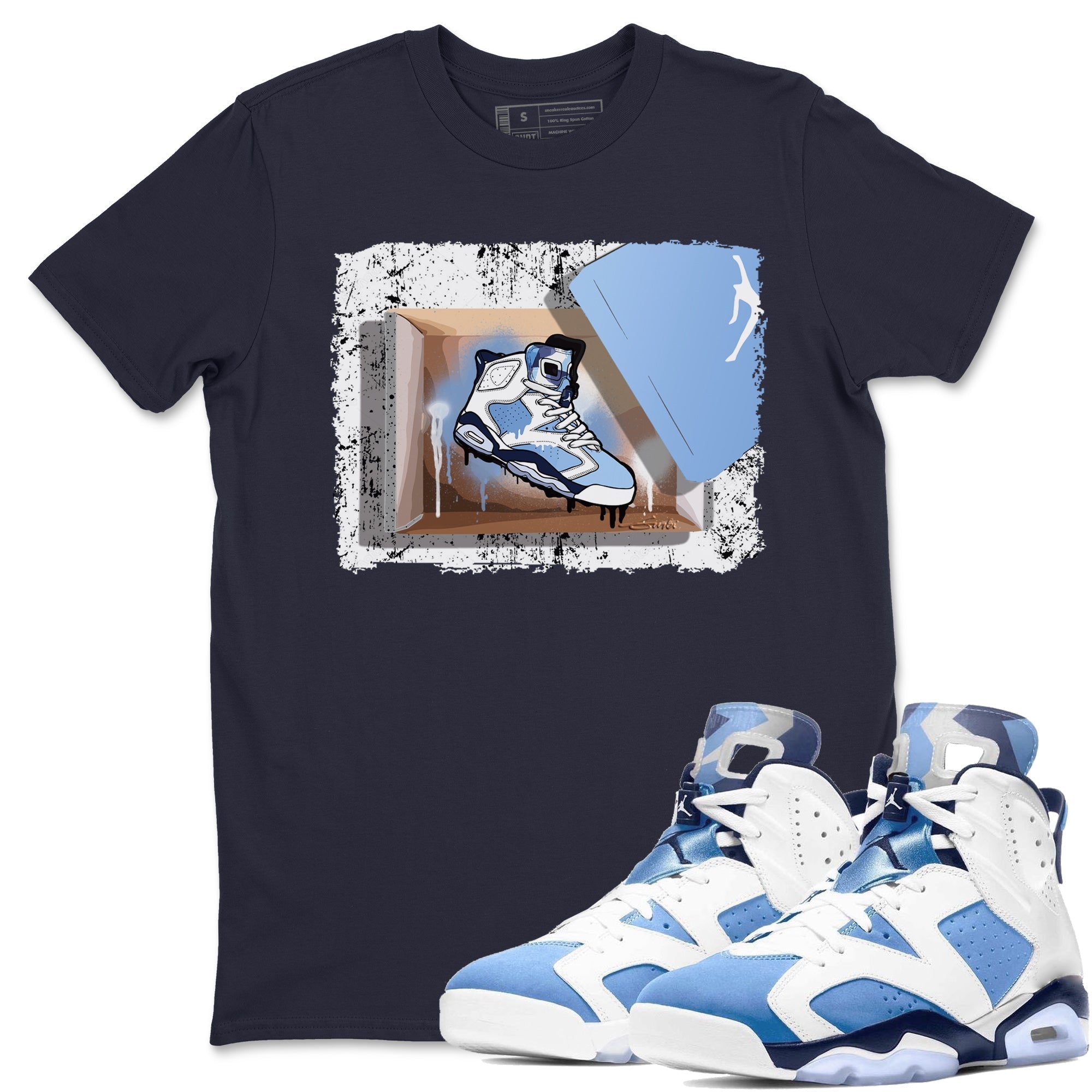 New Kicks Unisex Tops - Air Jordan 6 UNC