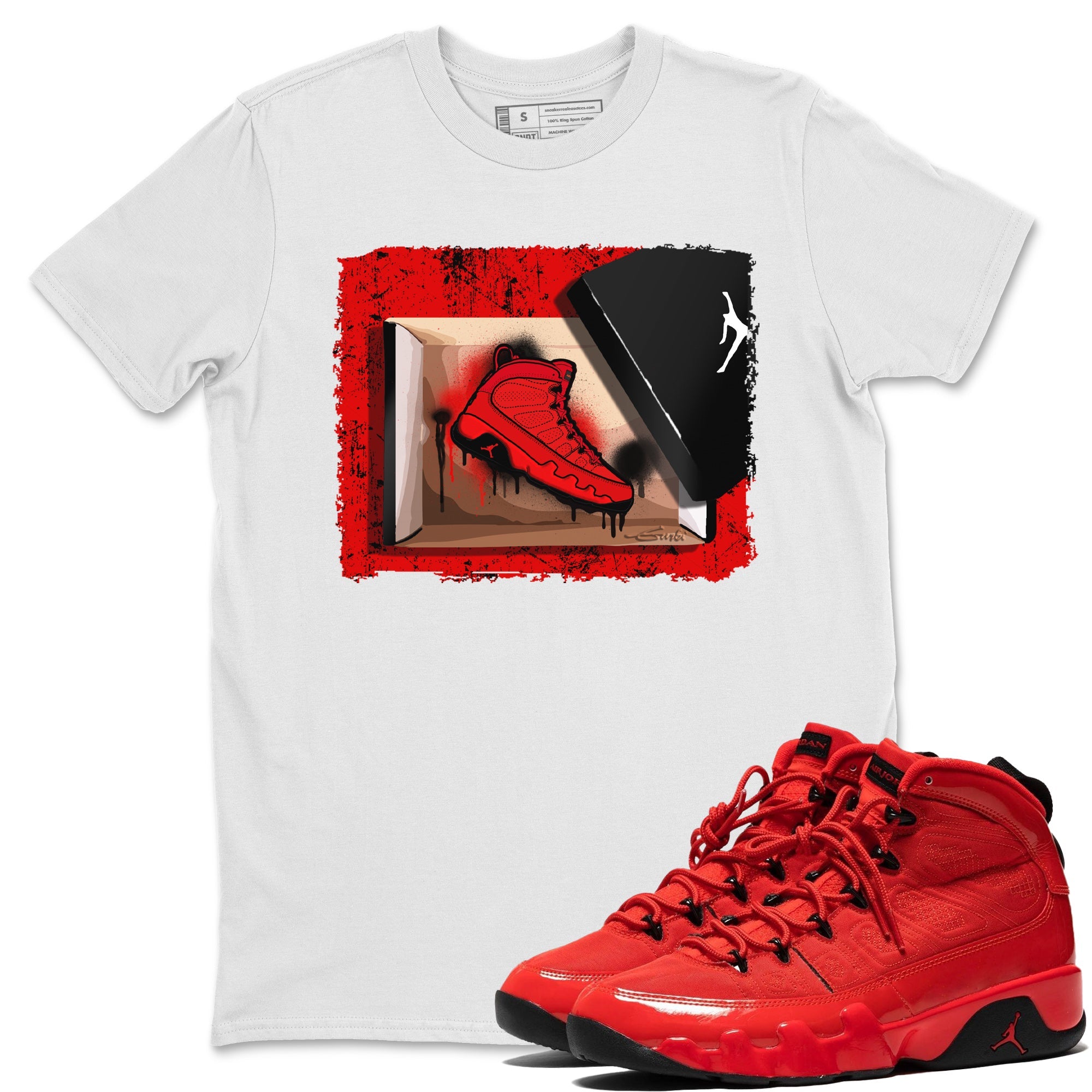 New Kicks Unisex Tops - Air Jordan 9 Chile Red