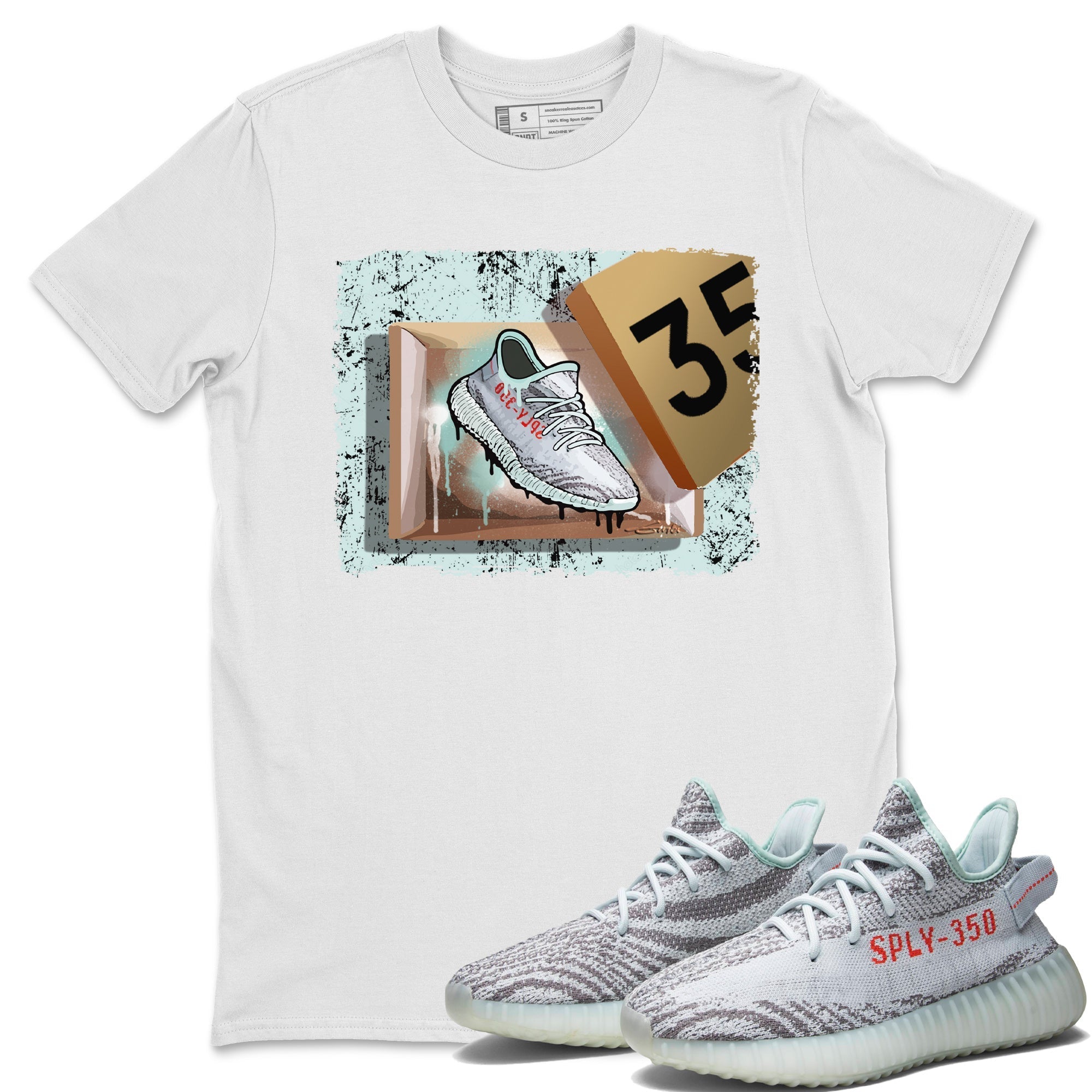 New Kicks Unisex Tops - Yeezy 350 Blue Tint